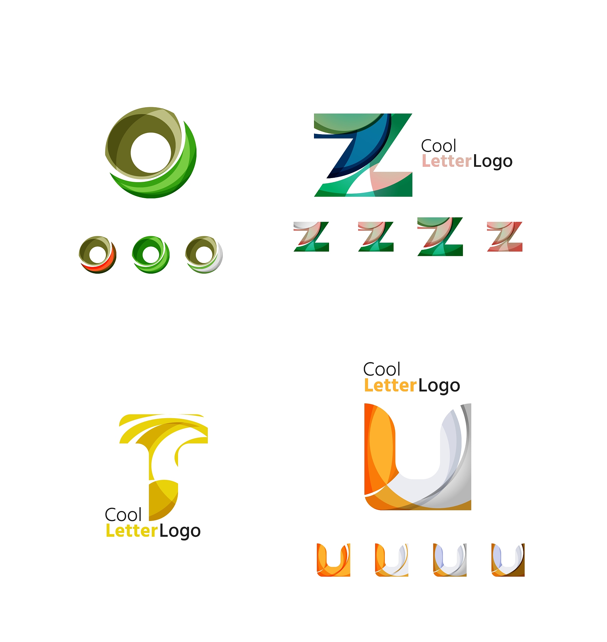 letter business emblem collection
