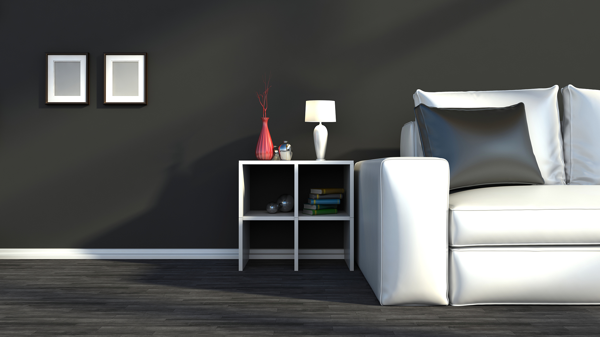 black and white interior color