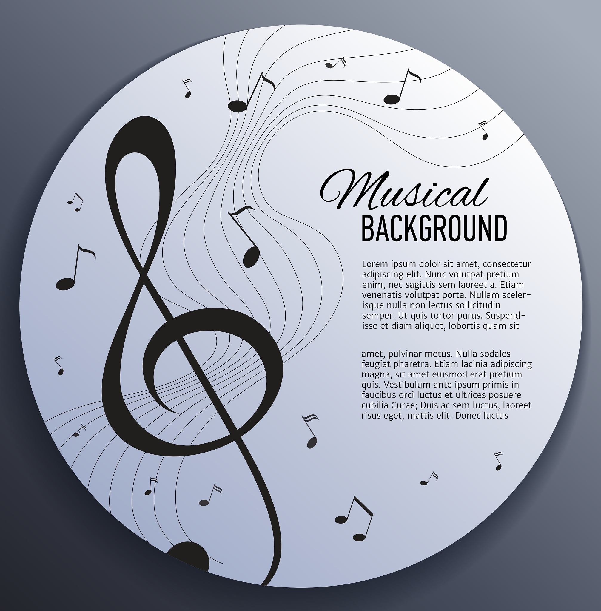 paper background with music notes
