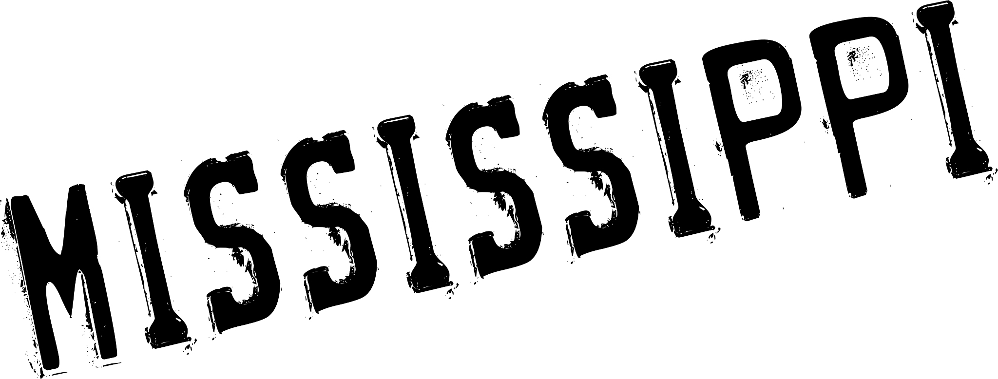 mississippi stamp rubber grunge