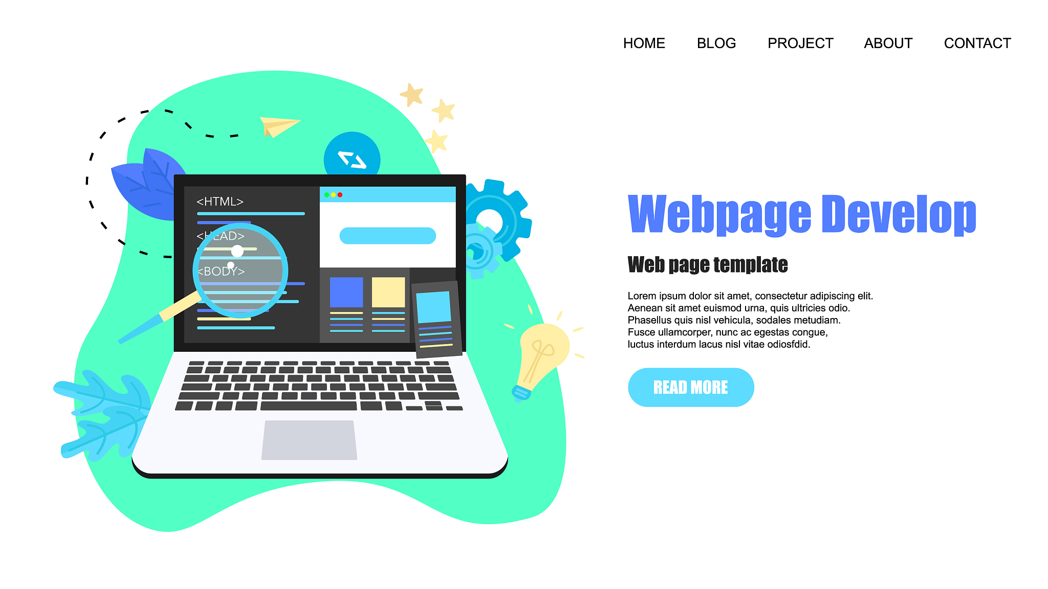 webpage template creative webpage development