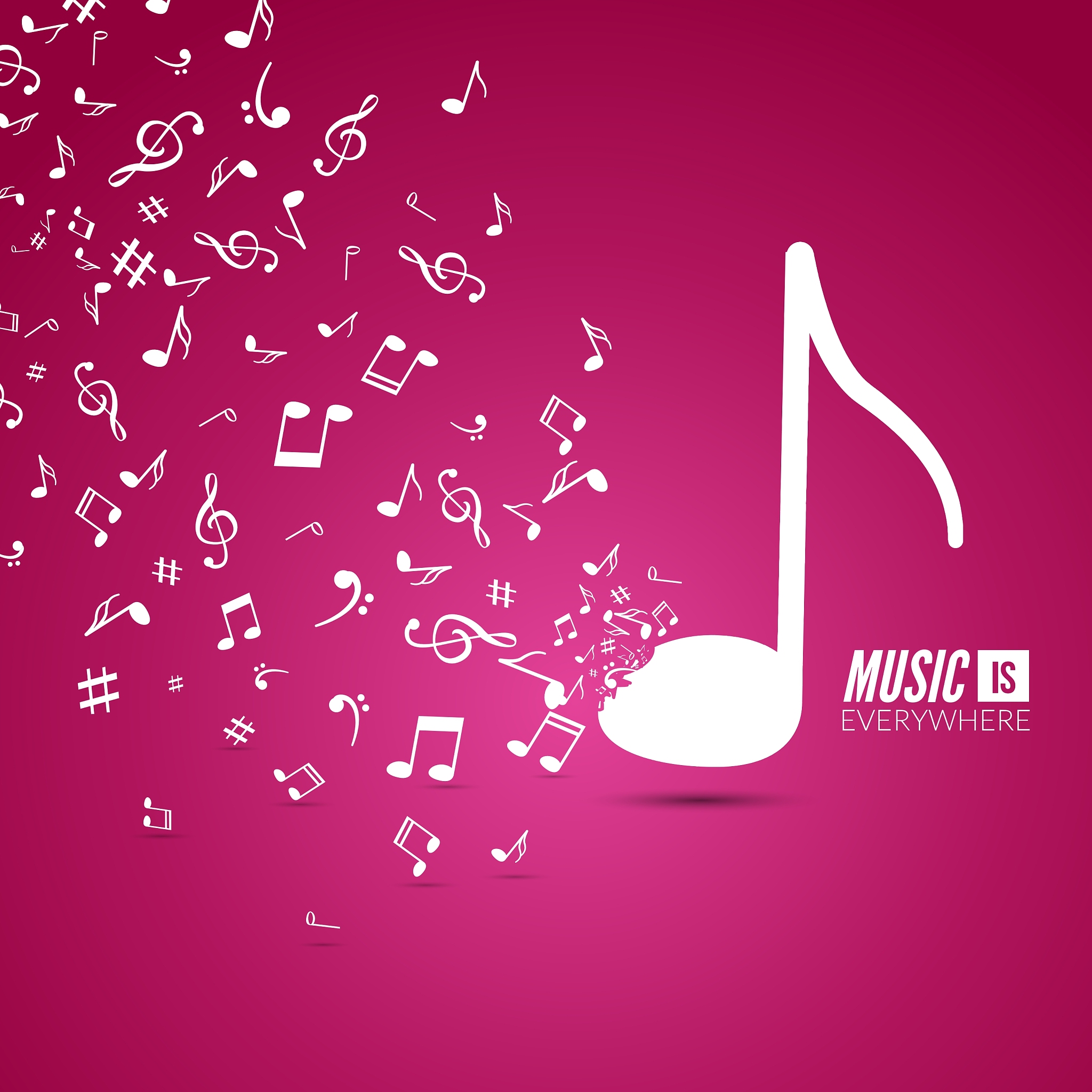 abstract musical background with musical