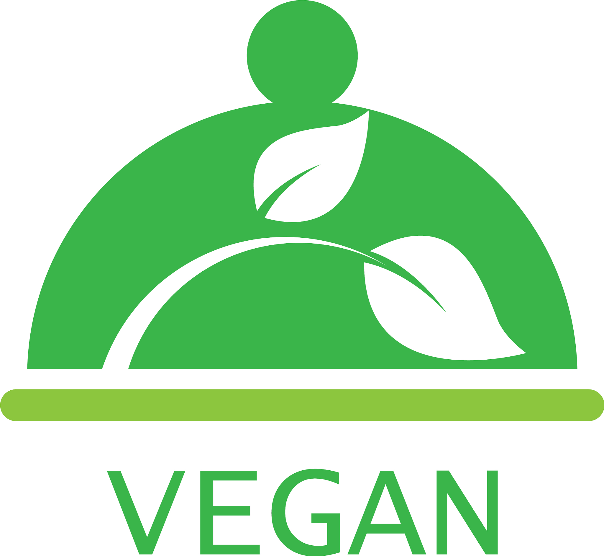 vegan food logo template