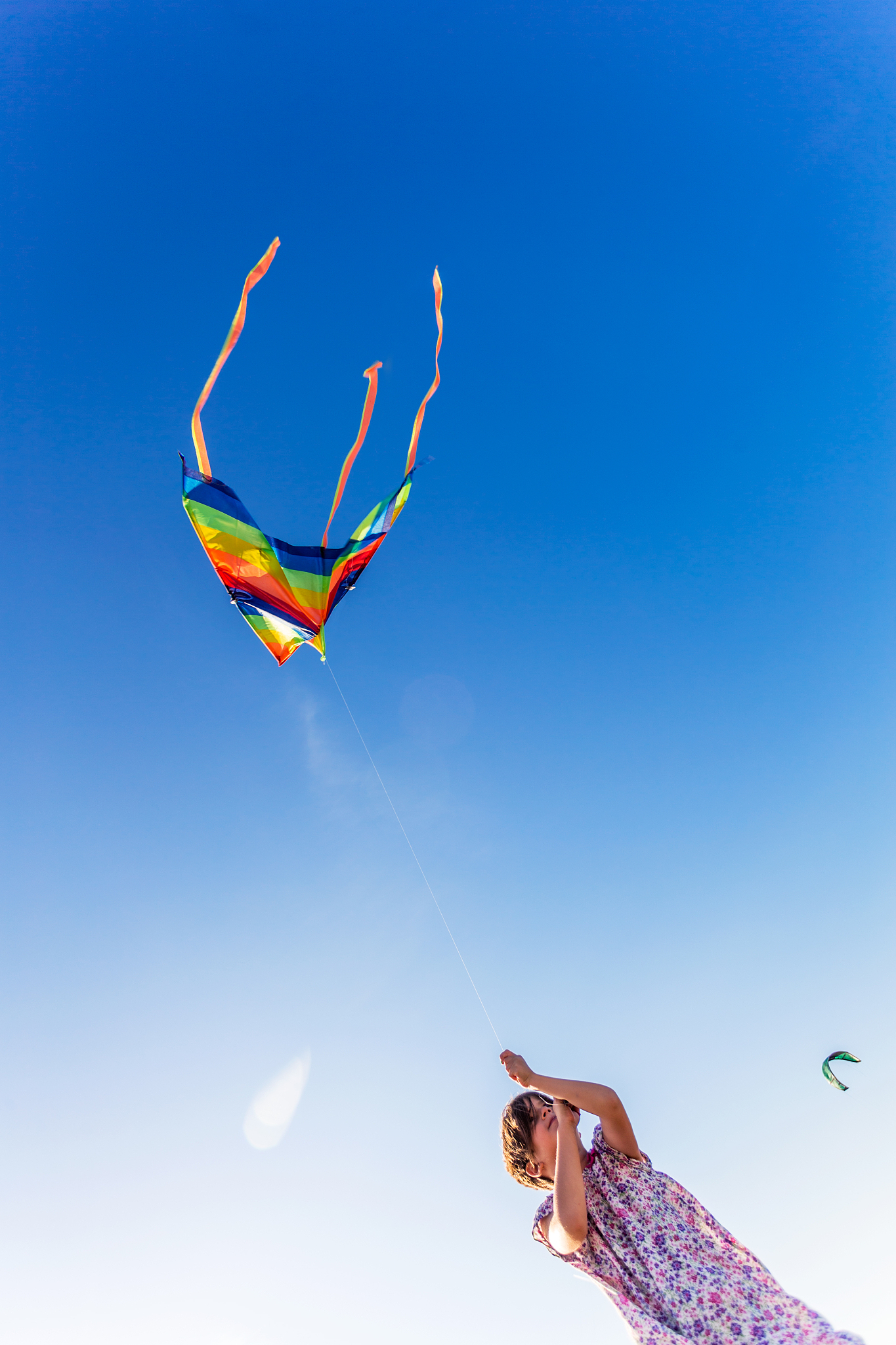 flying a kite