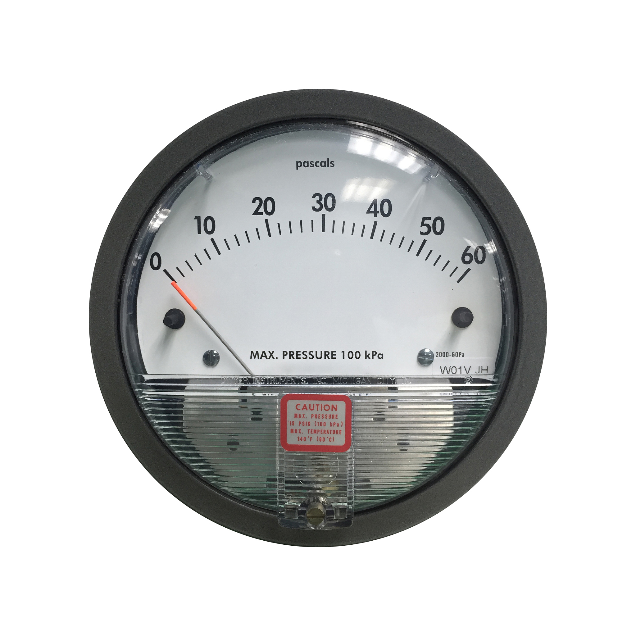 isolated air pressure gauge