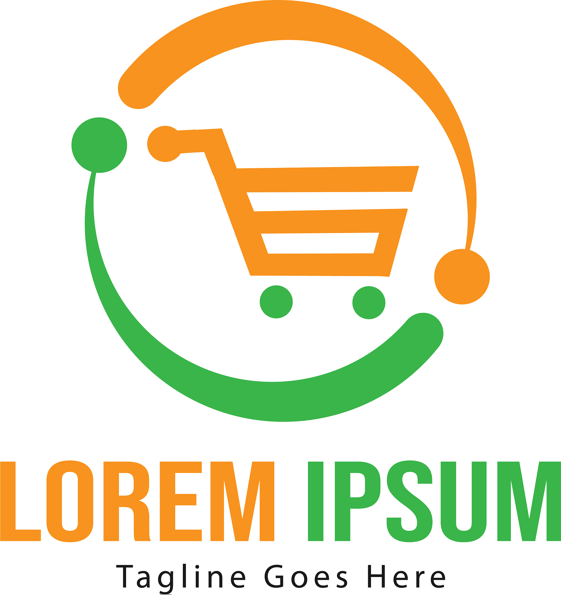 shopping logo template design shopping logo with