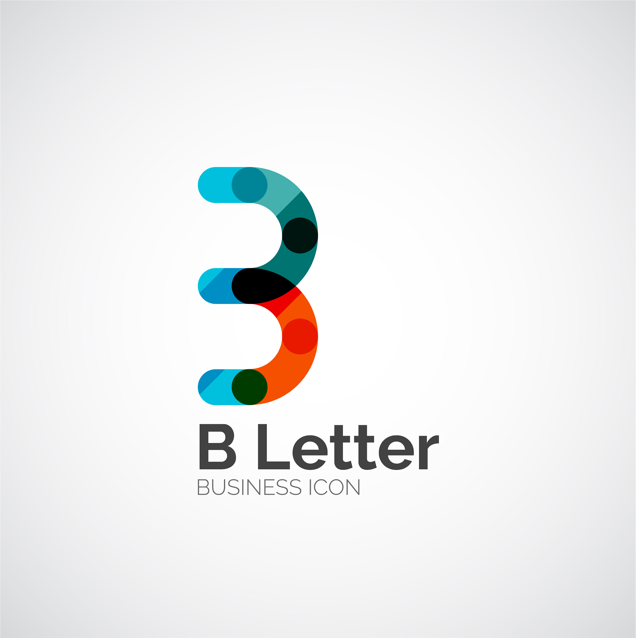 b letter logo minimal line design