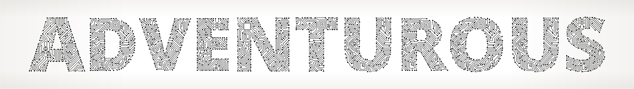 adventurous circuit board vector buttons.