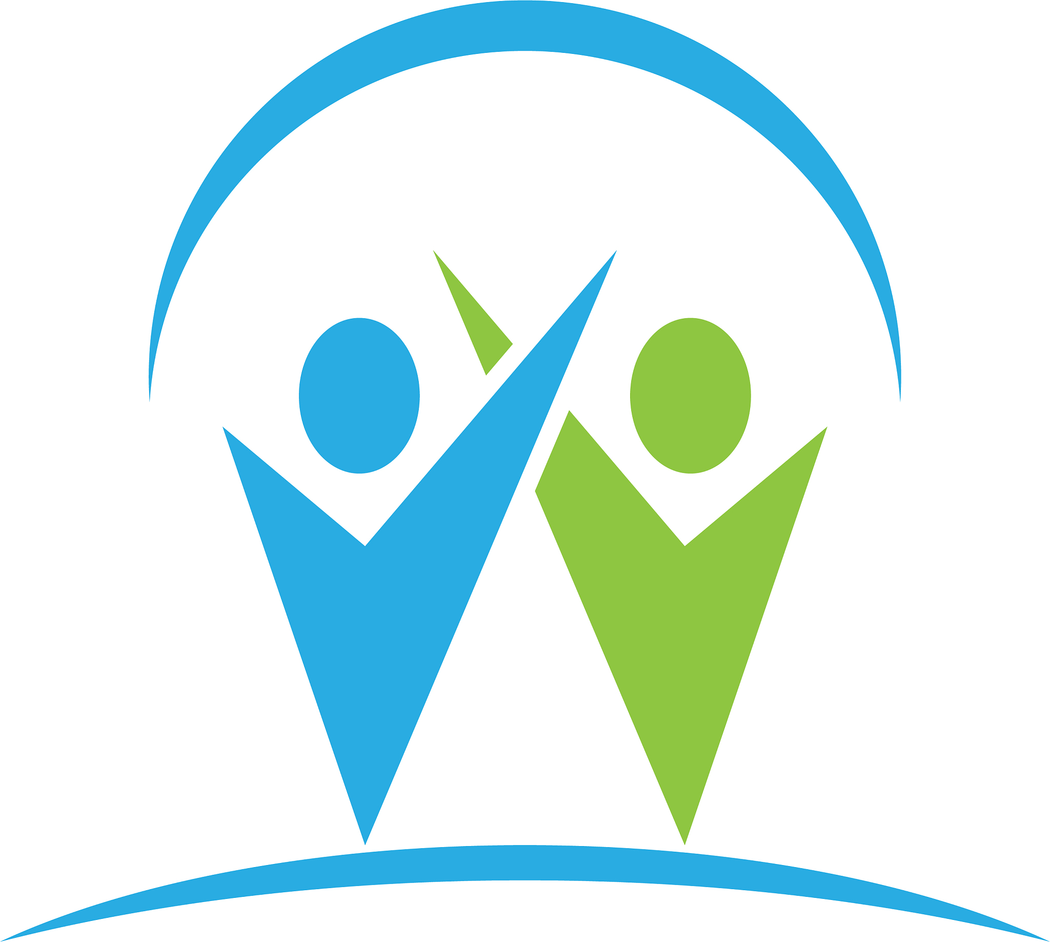 community network and social logo
