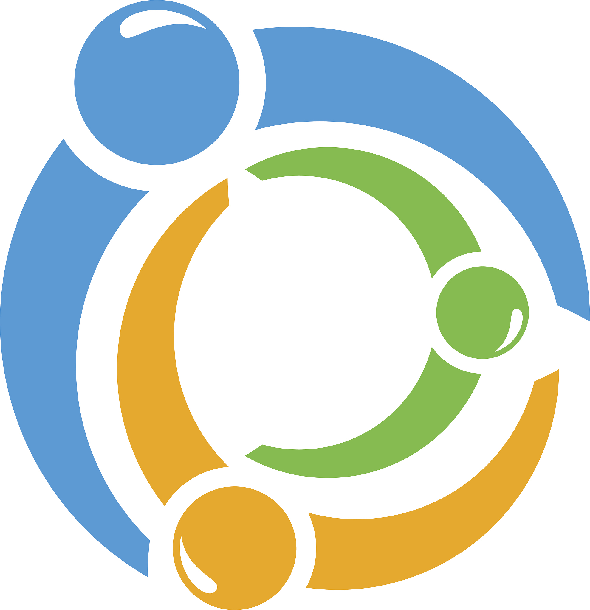 round logo people
