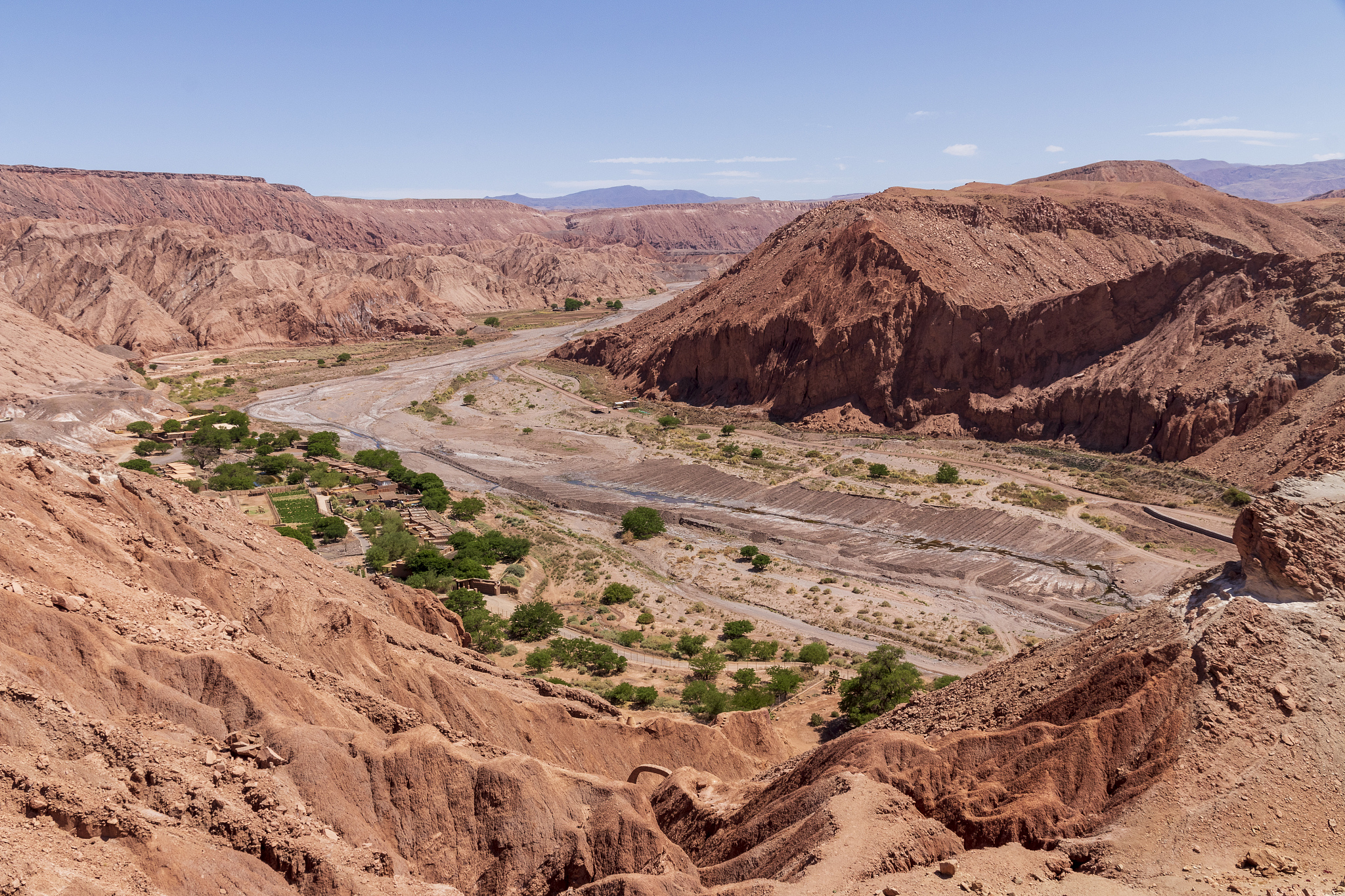 landscape at pukara de quitor near san pedro de atacama in chile
