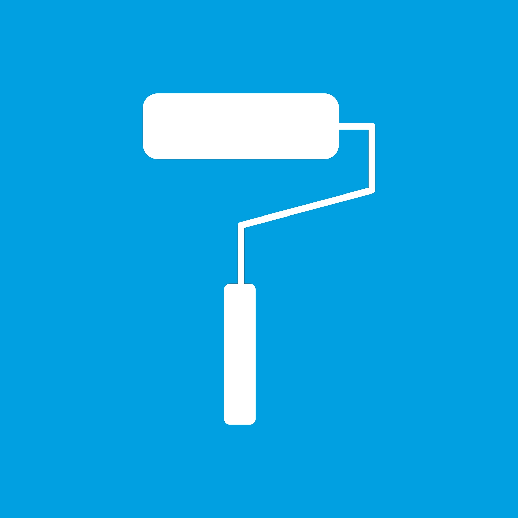 roller white icon