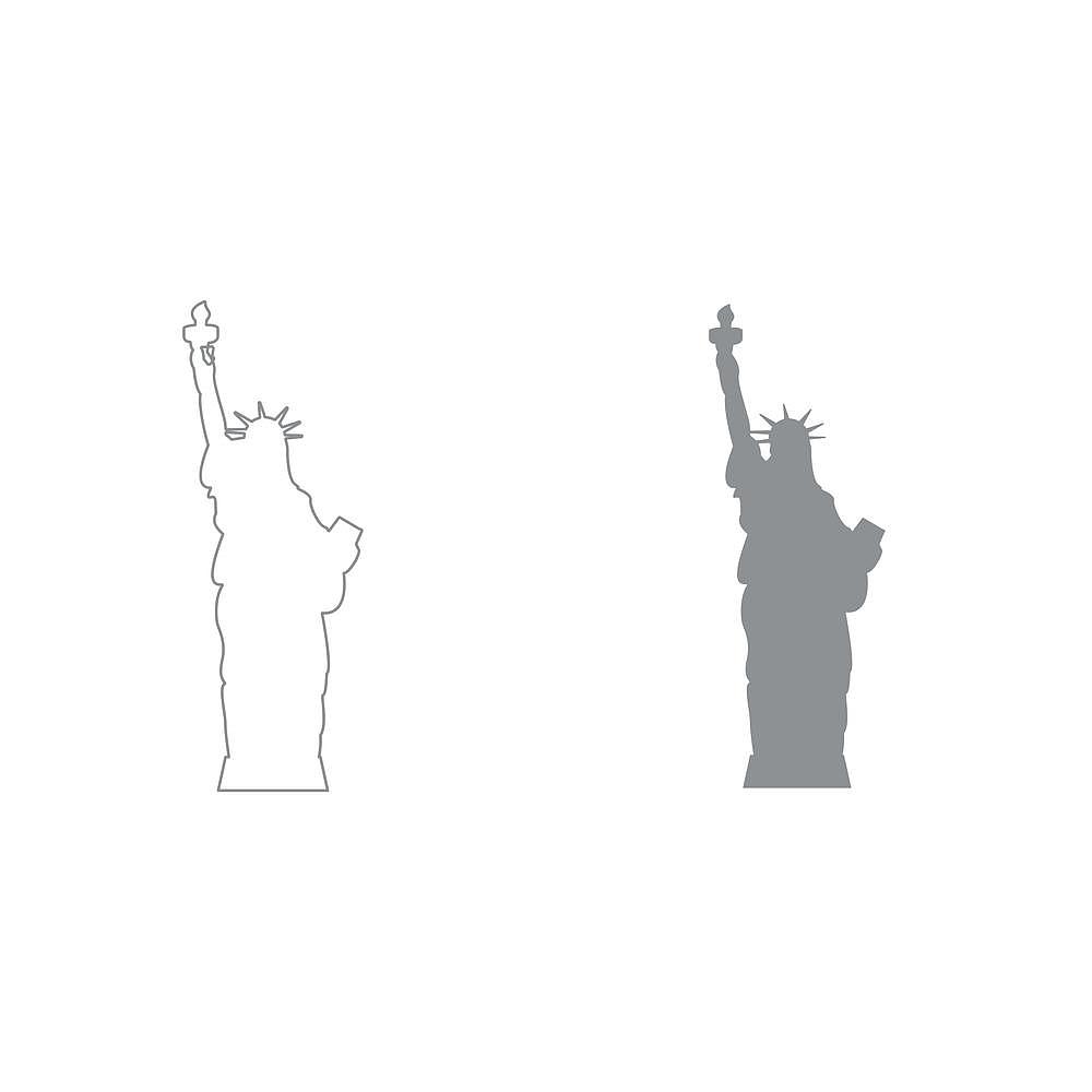 statue of liberty icon .