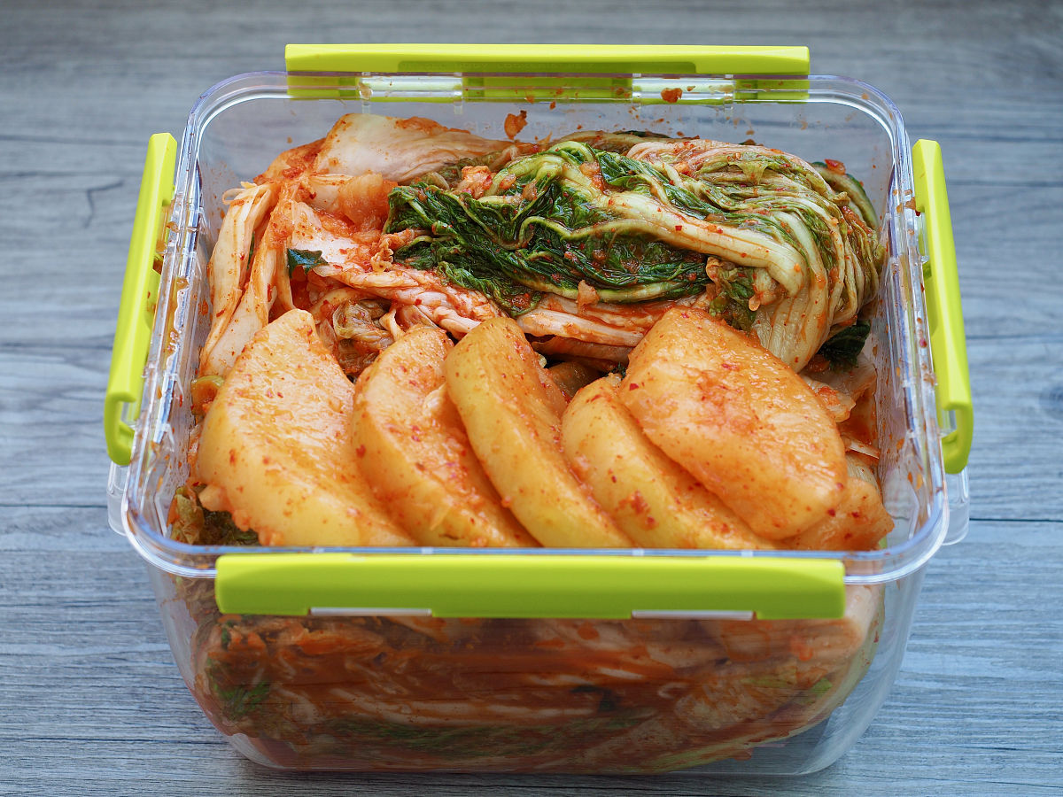 韩国传统食品萝卜,白菜泡菜