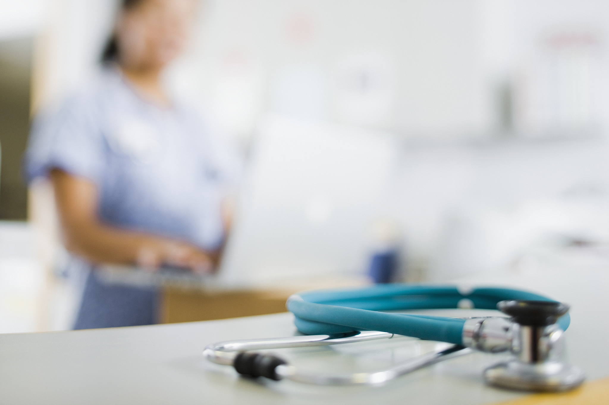 stethoscope on counter