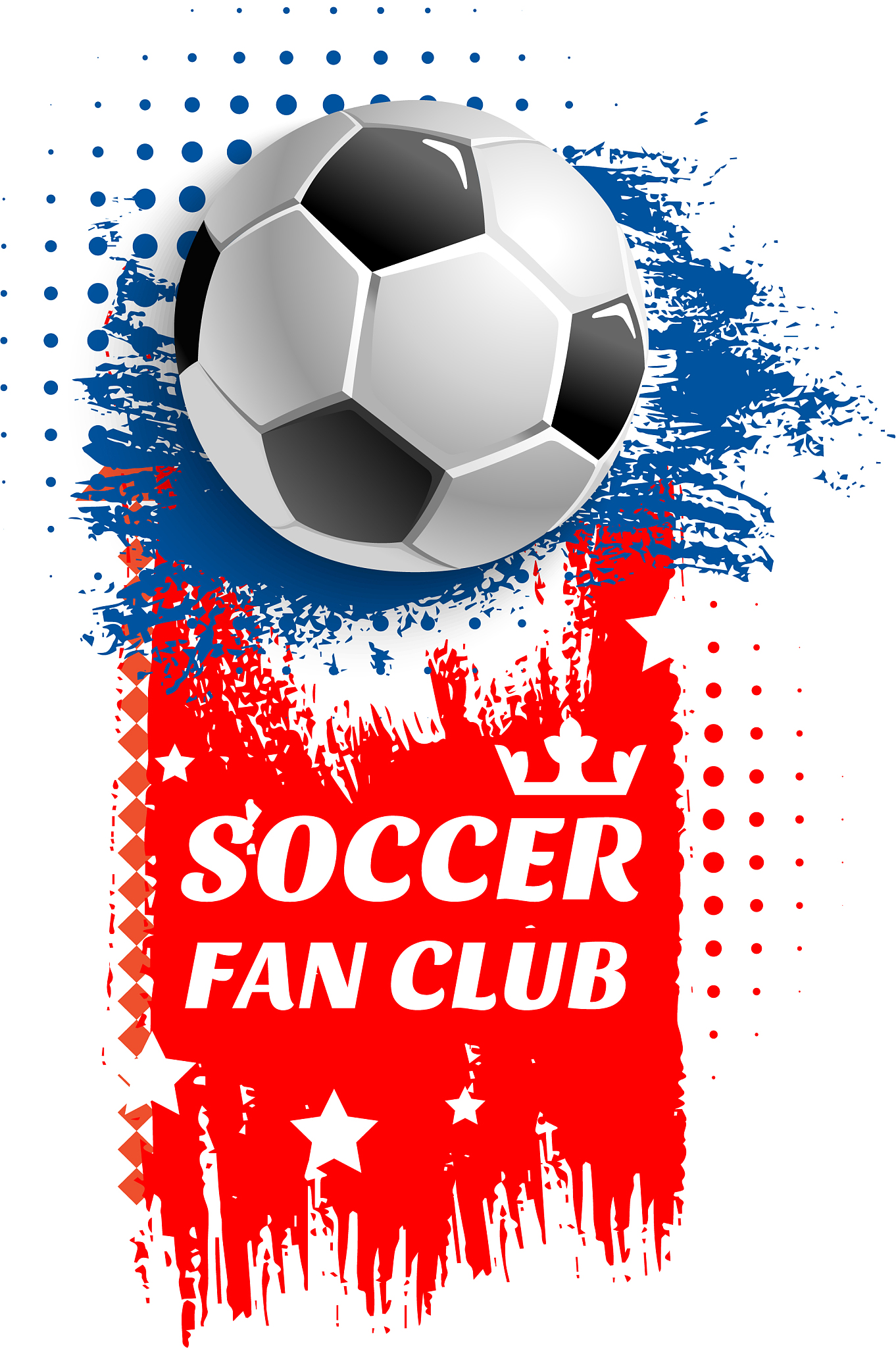 poster for soccer football fun club