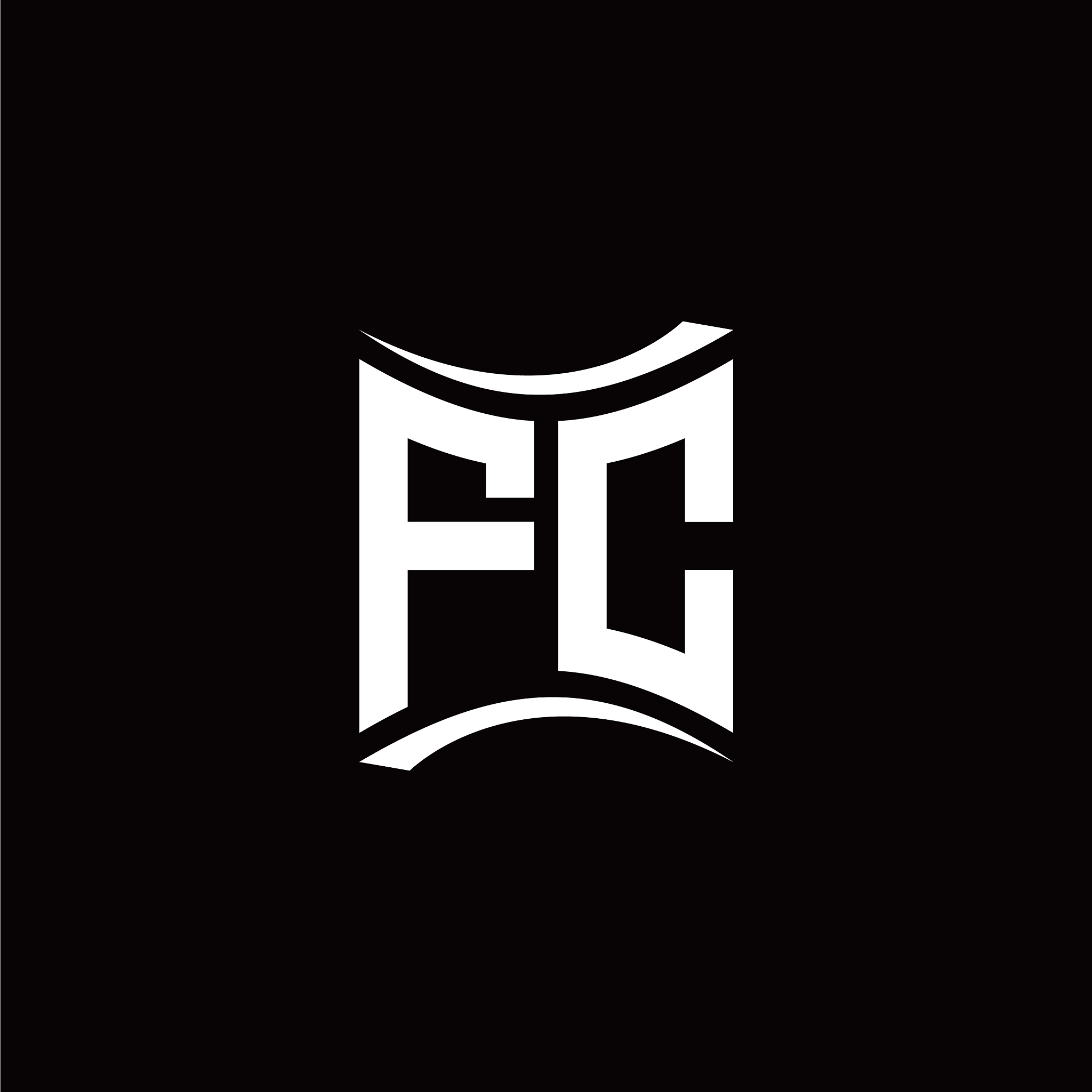 f c initial letter logo design modern template