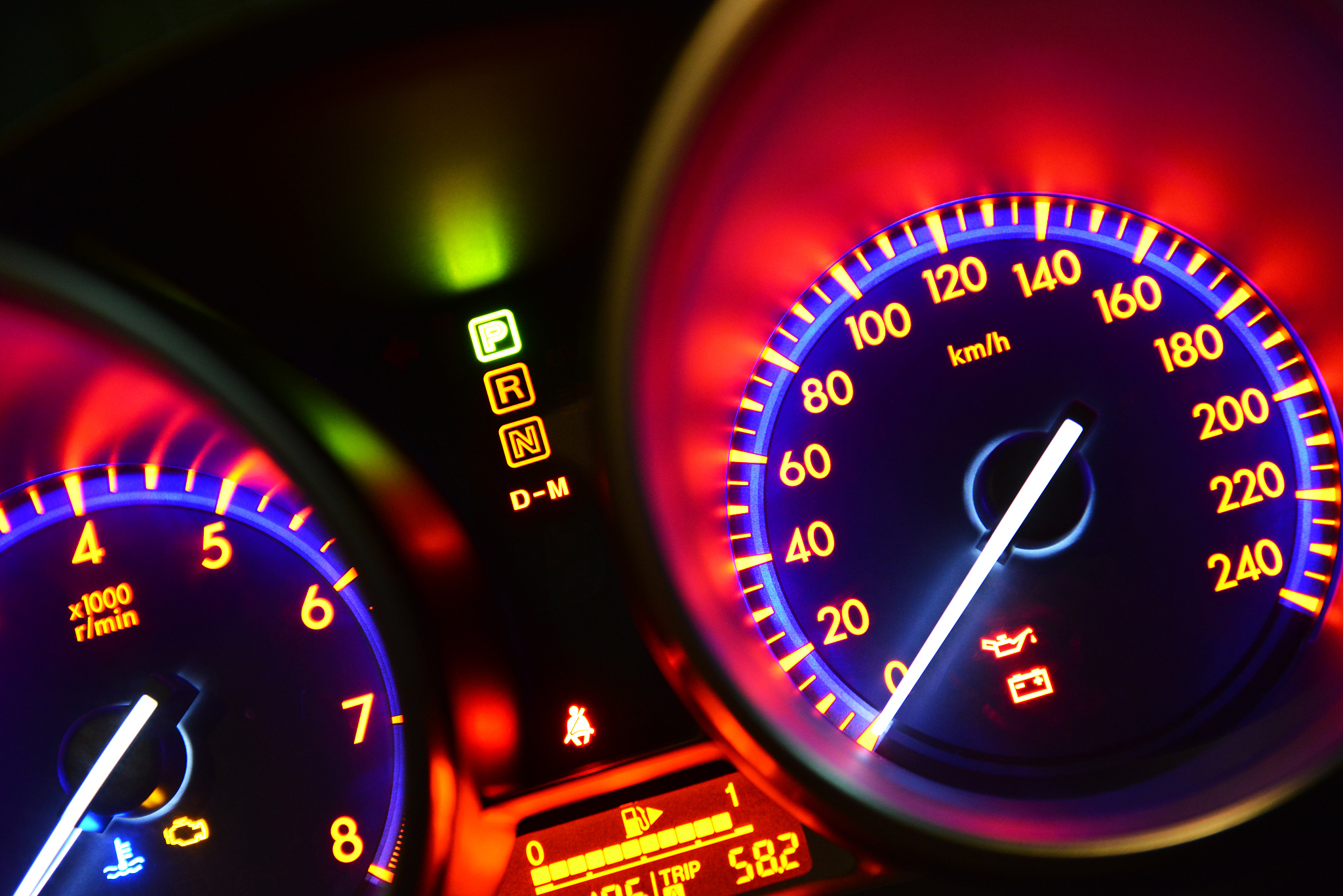 car instrument panel