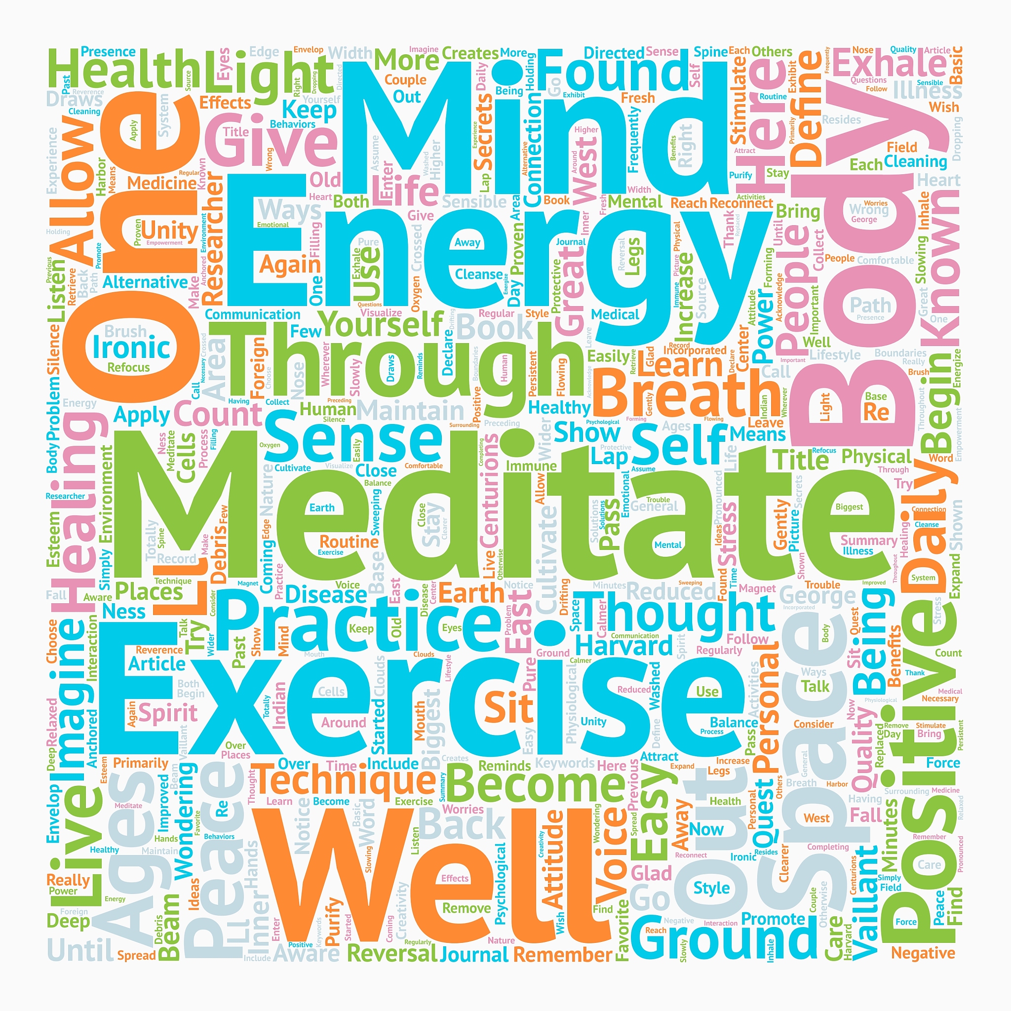 stay healthy learn to meditate text background