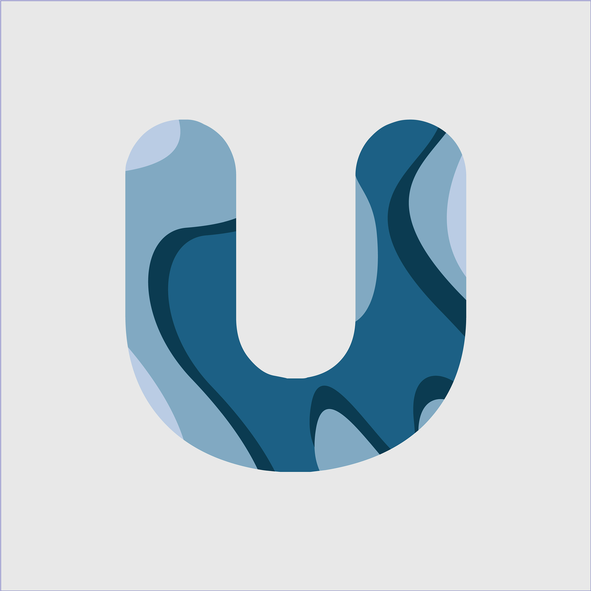u water font template design