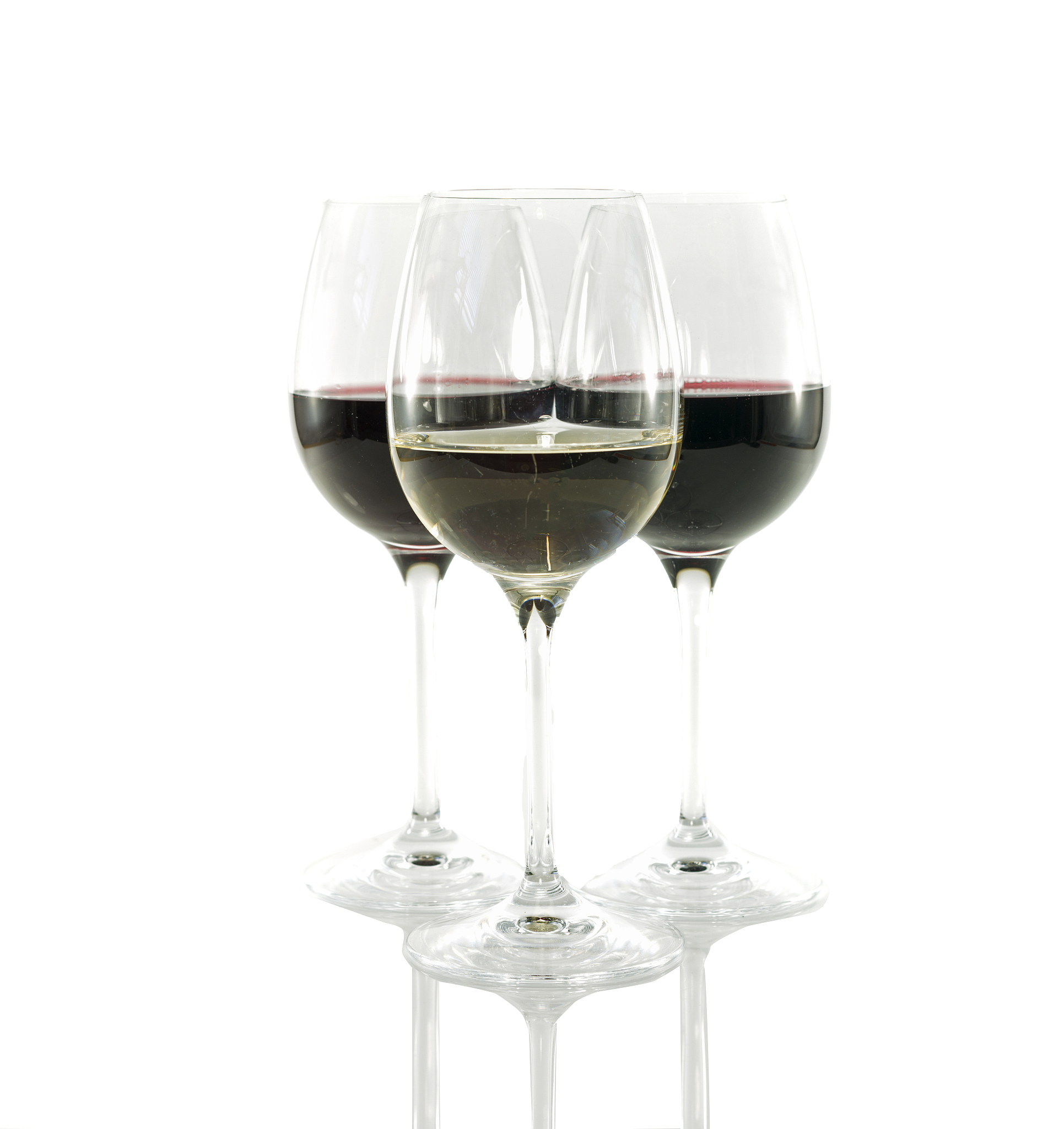 three glasses of wine