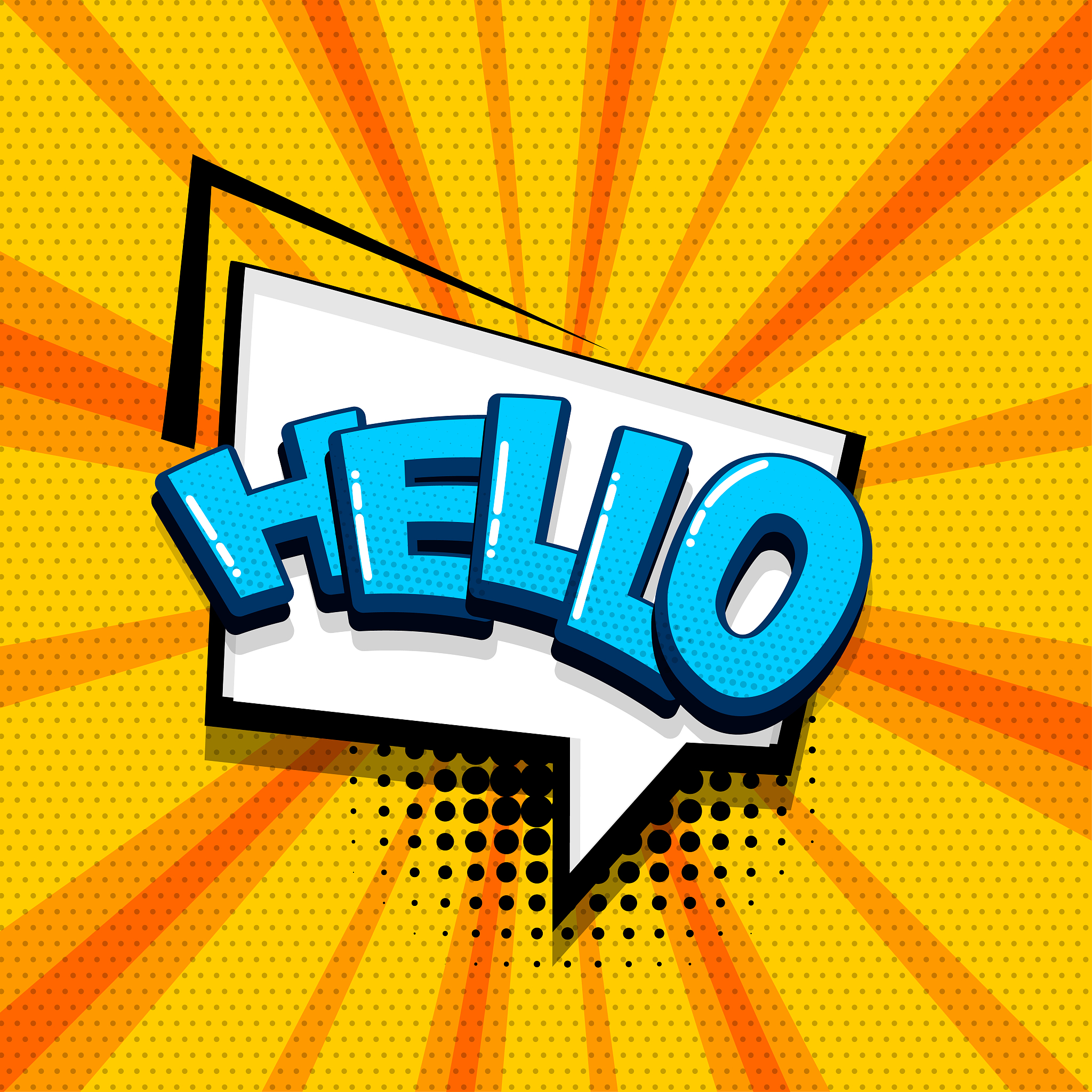 pop art comic text