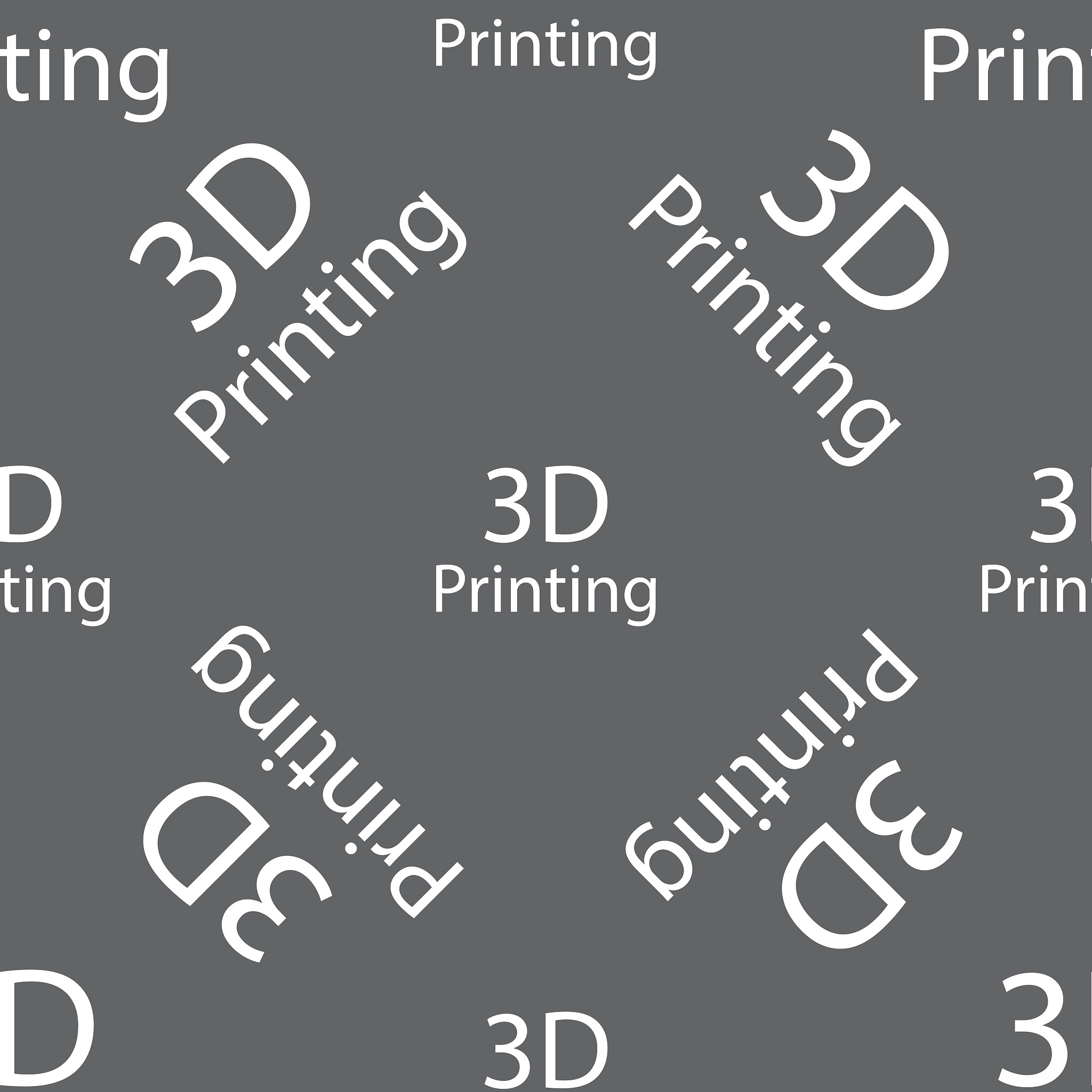 3d print sign icon. 3d-printing symbol. seamless pattern on a gr