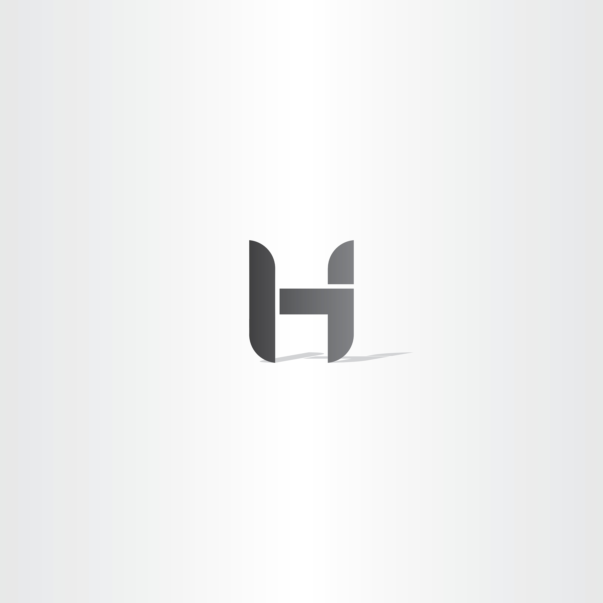 letter h black logotype icon element