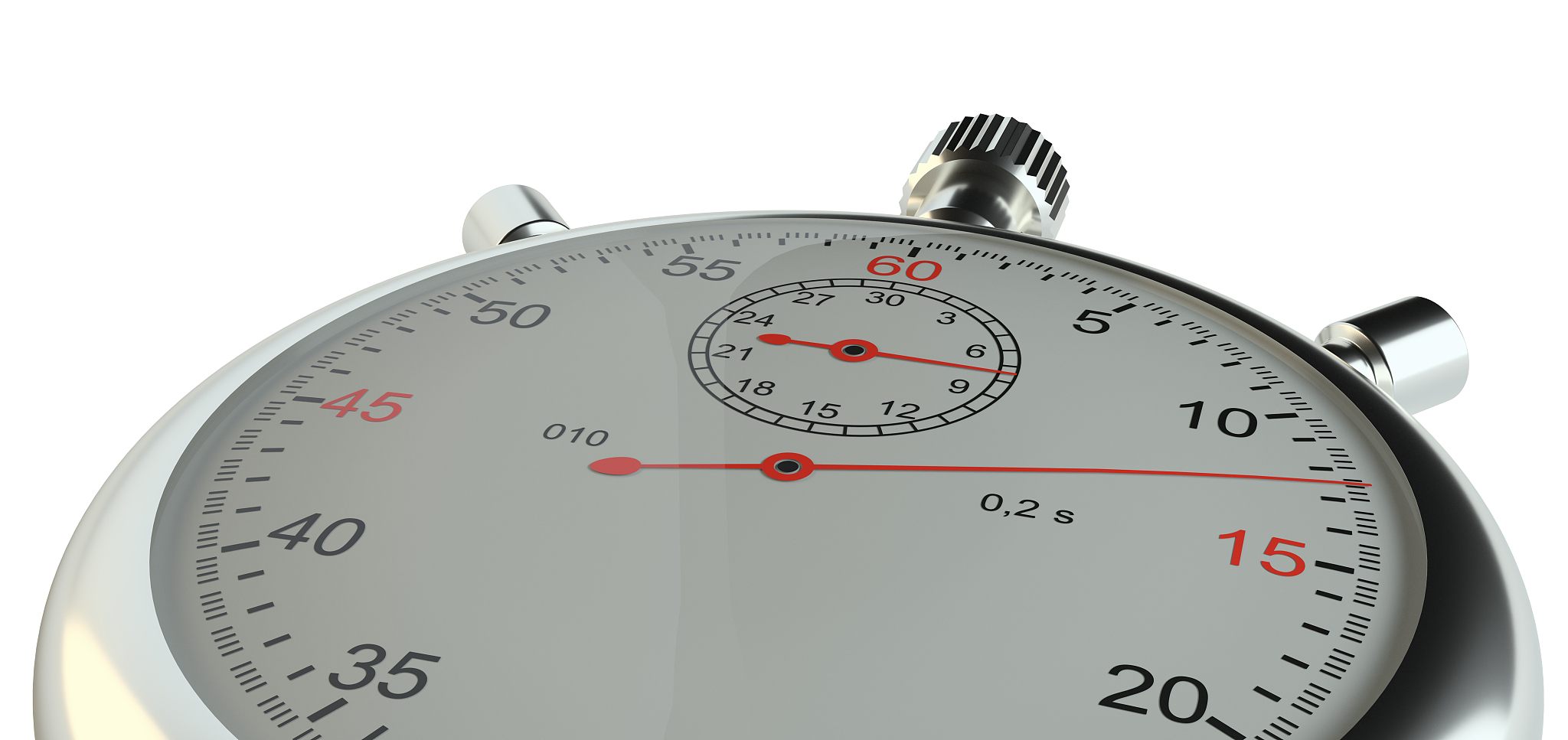 stopwatch. isolated on white