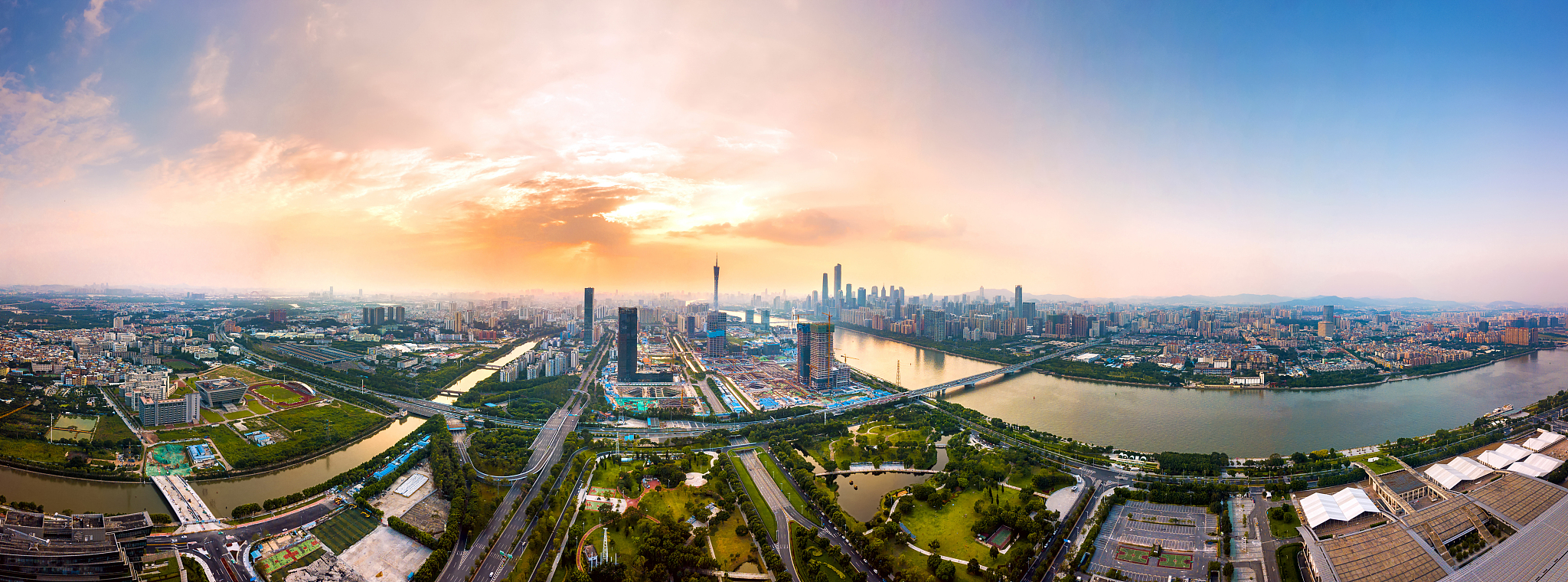 广东省广州城市风光