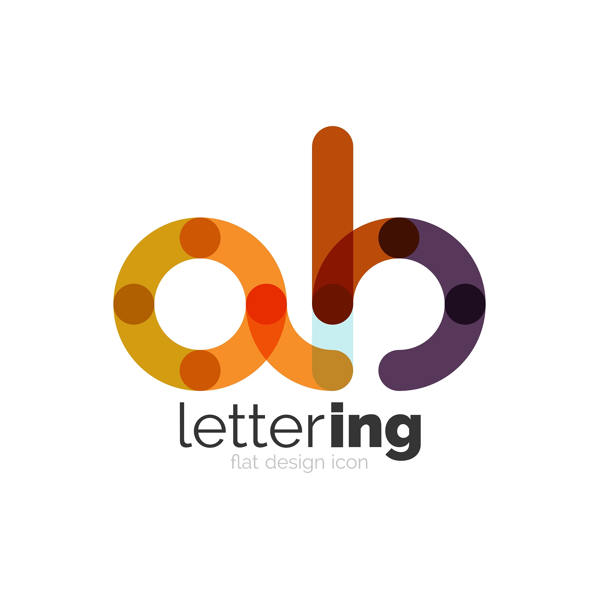 linear business logo letter