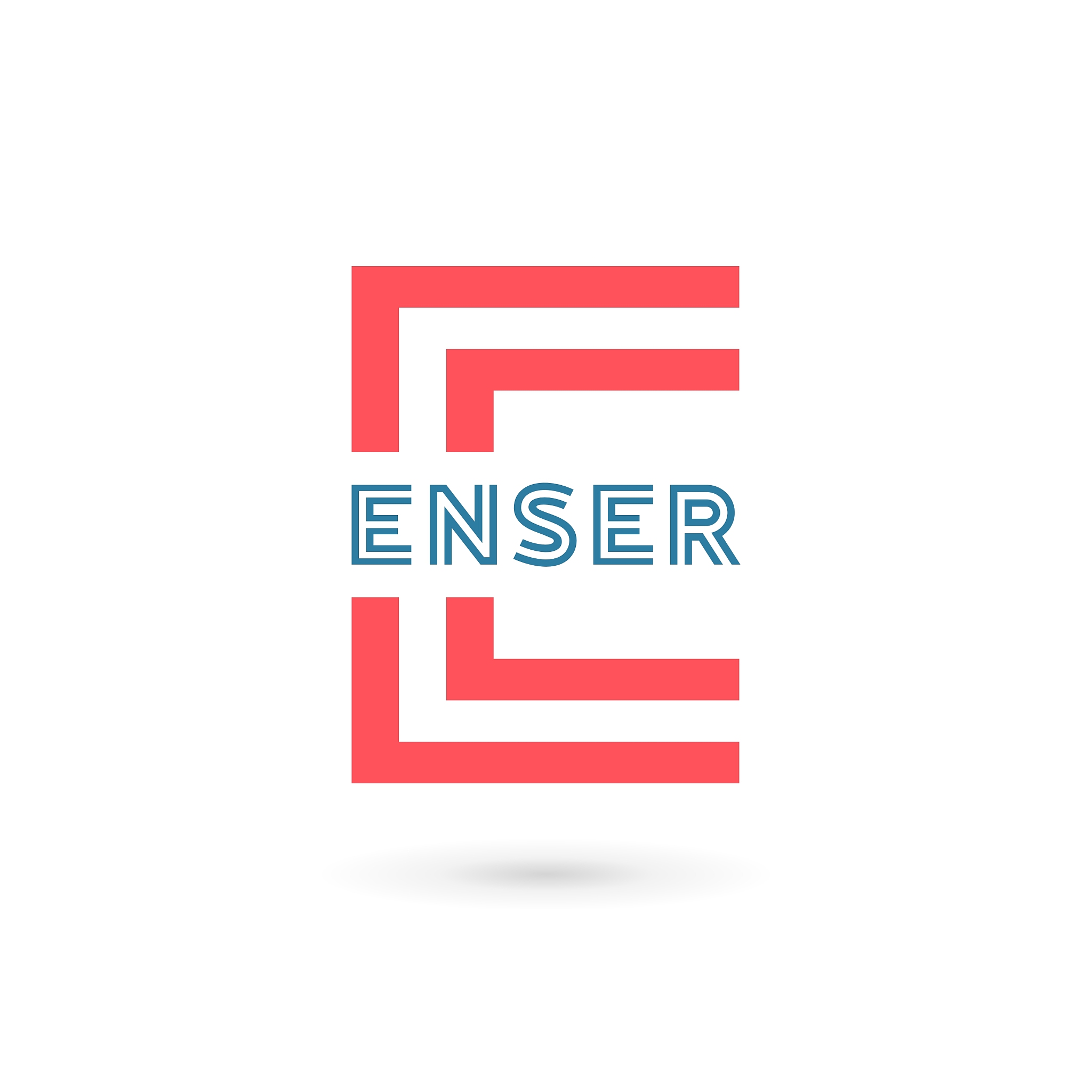 letter e logo icon design template elements