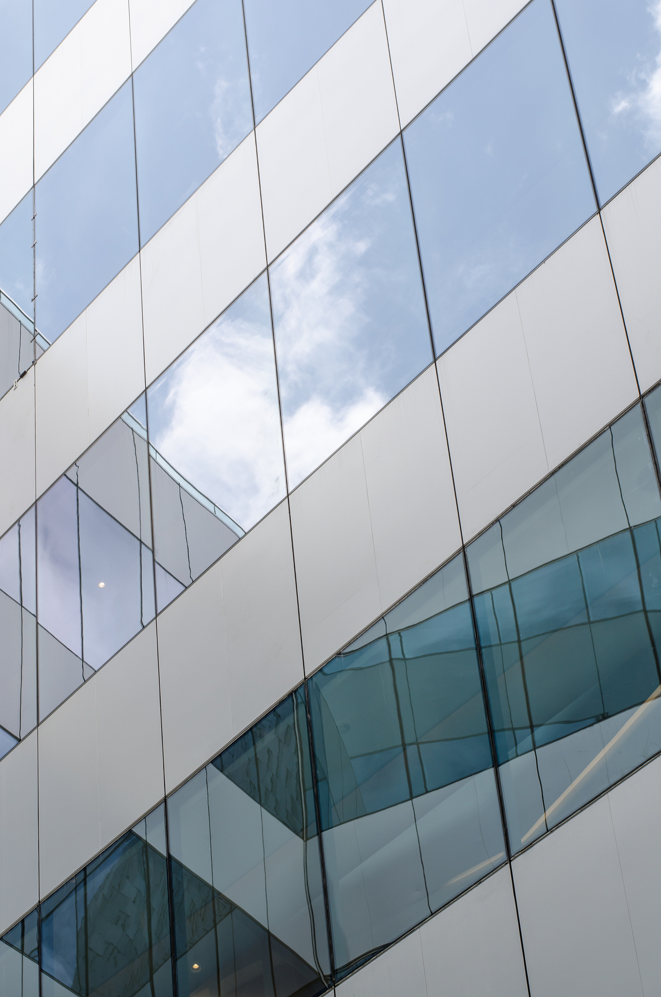 glass facade design ,office building close up