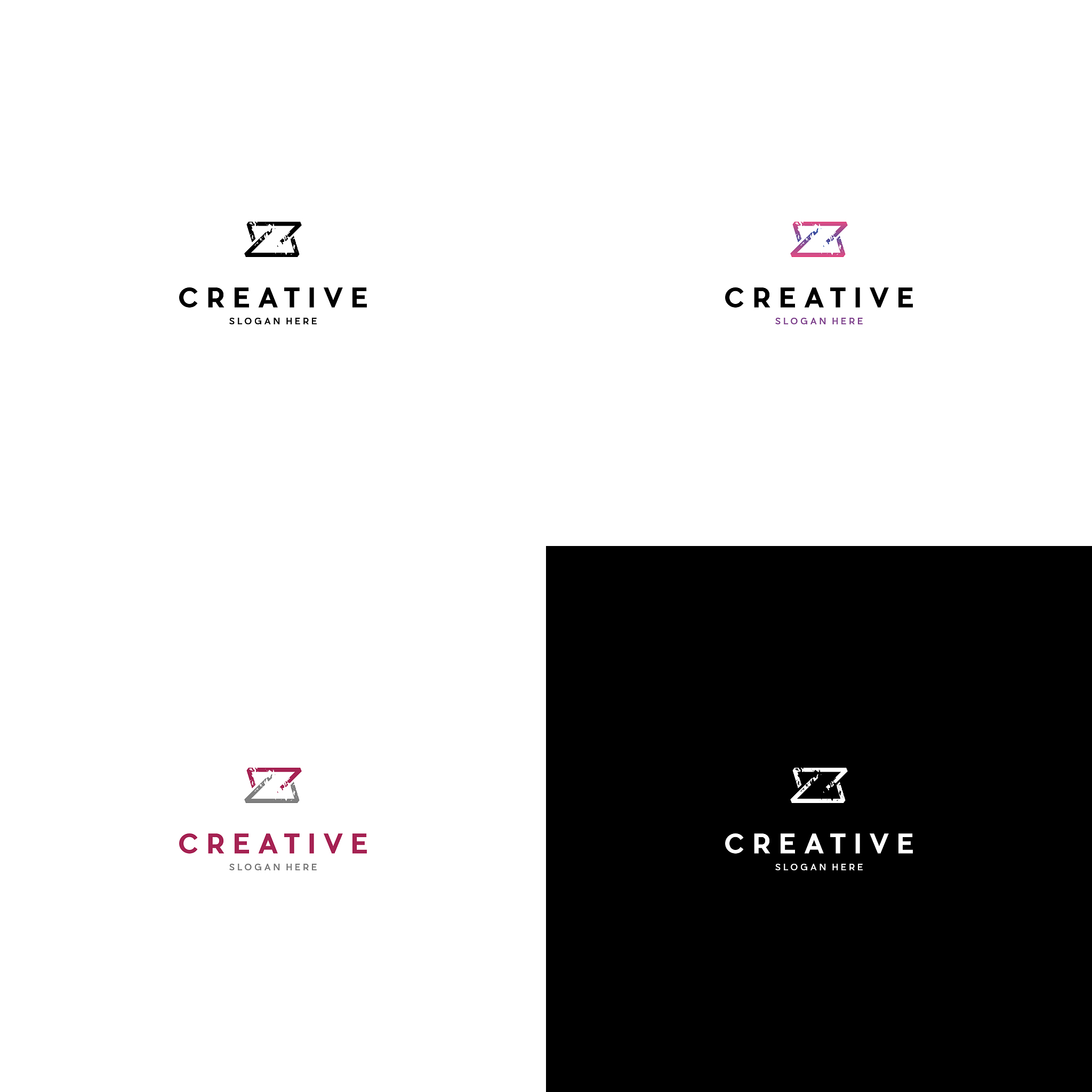 letter z creative logo design