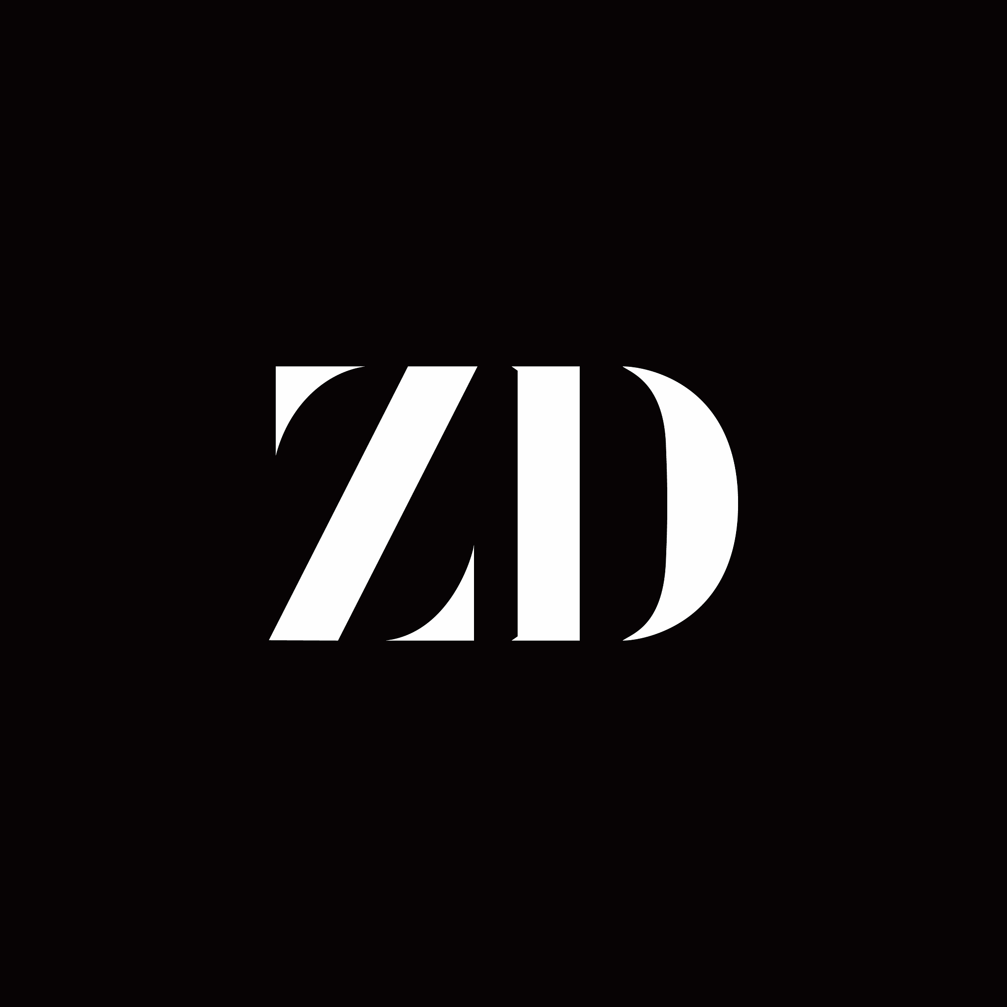 zd logo letter initial logo designs template
