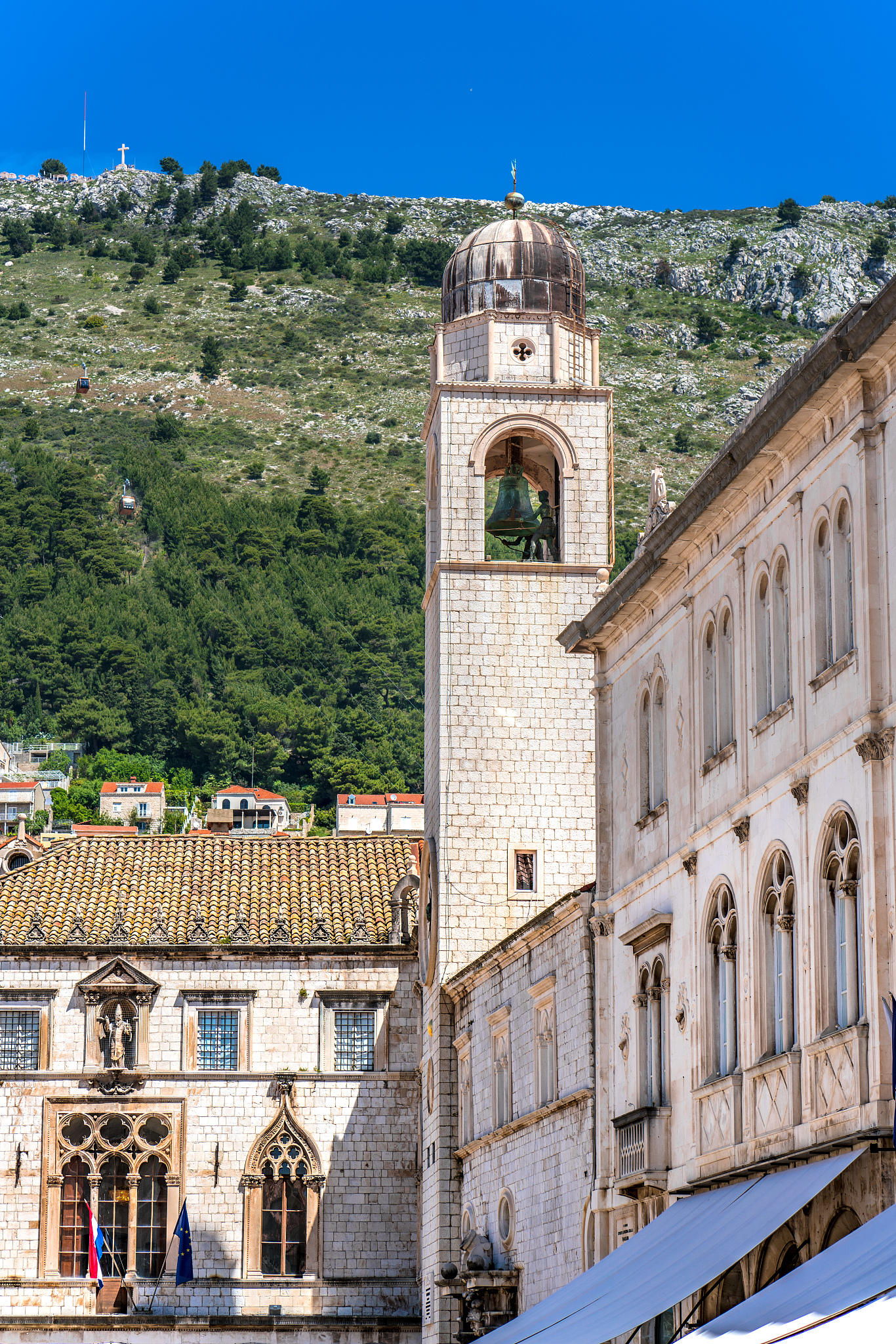 dubrovnik cityscape and adriatic sea