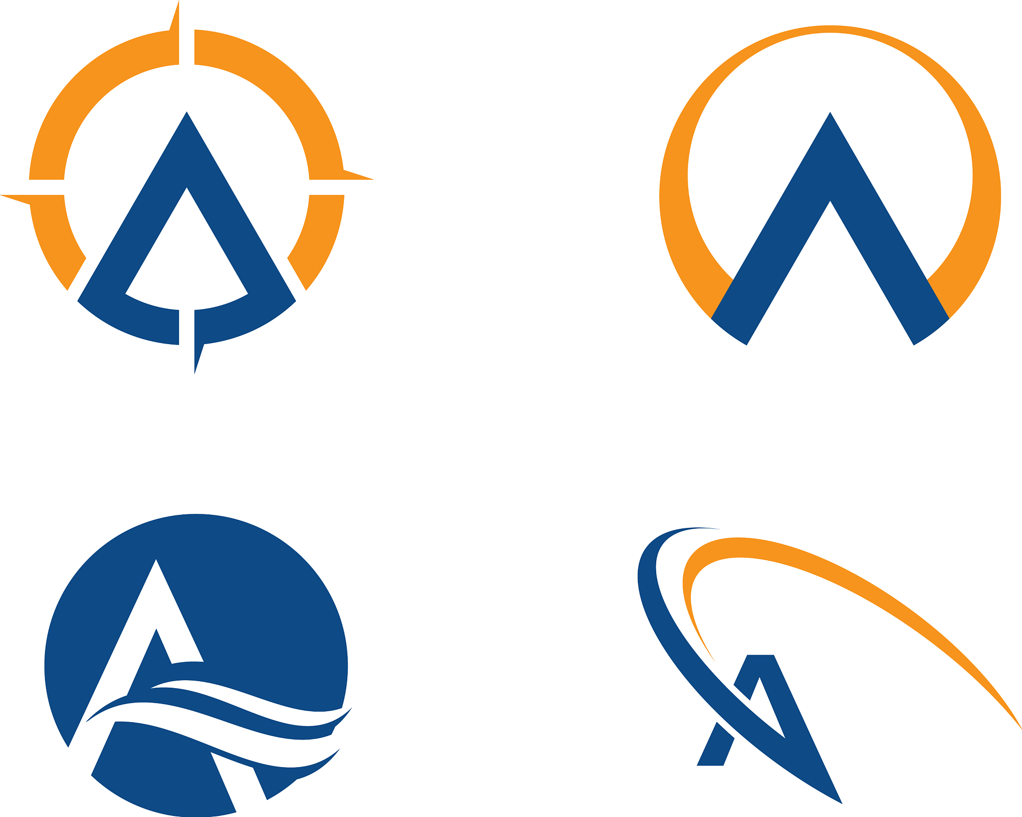 a letter icon logo template