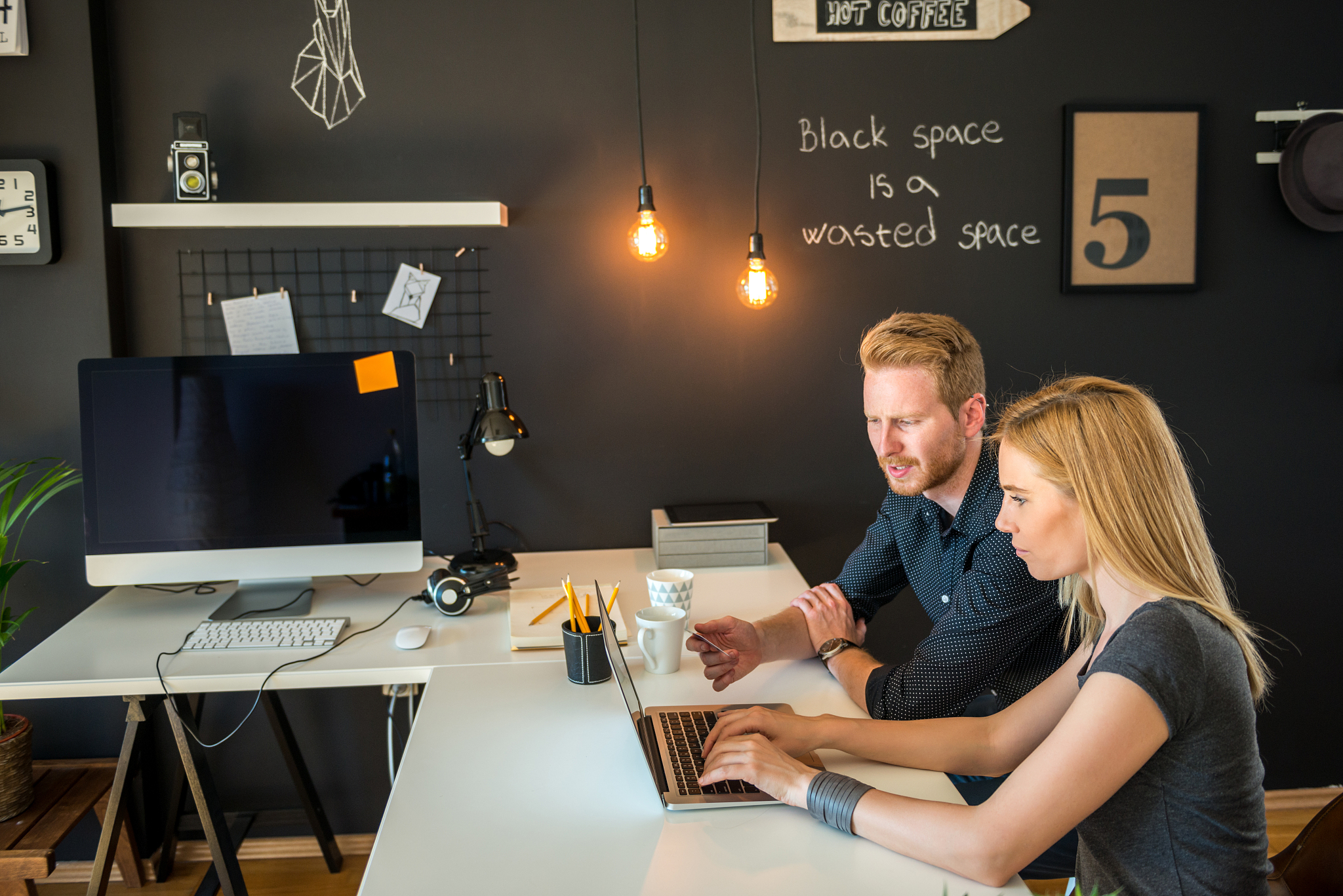 working together
