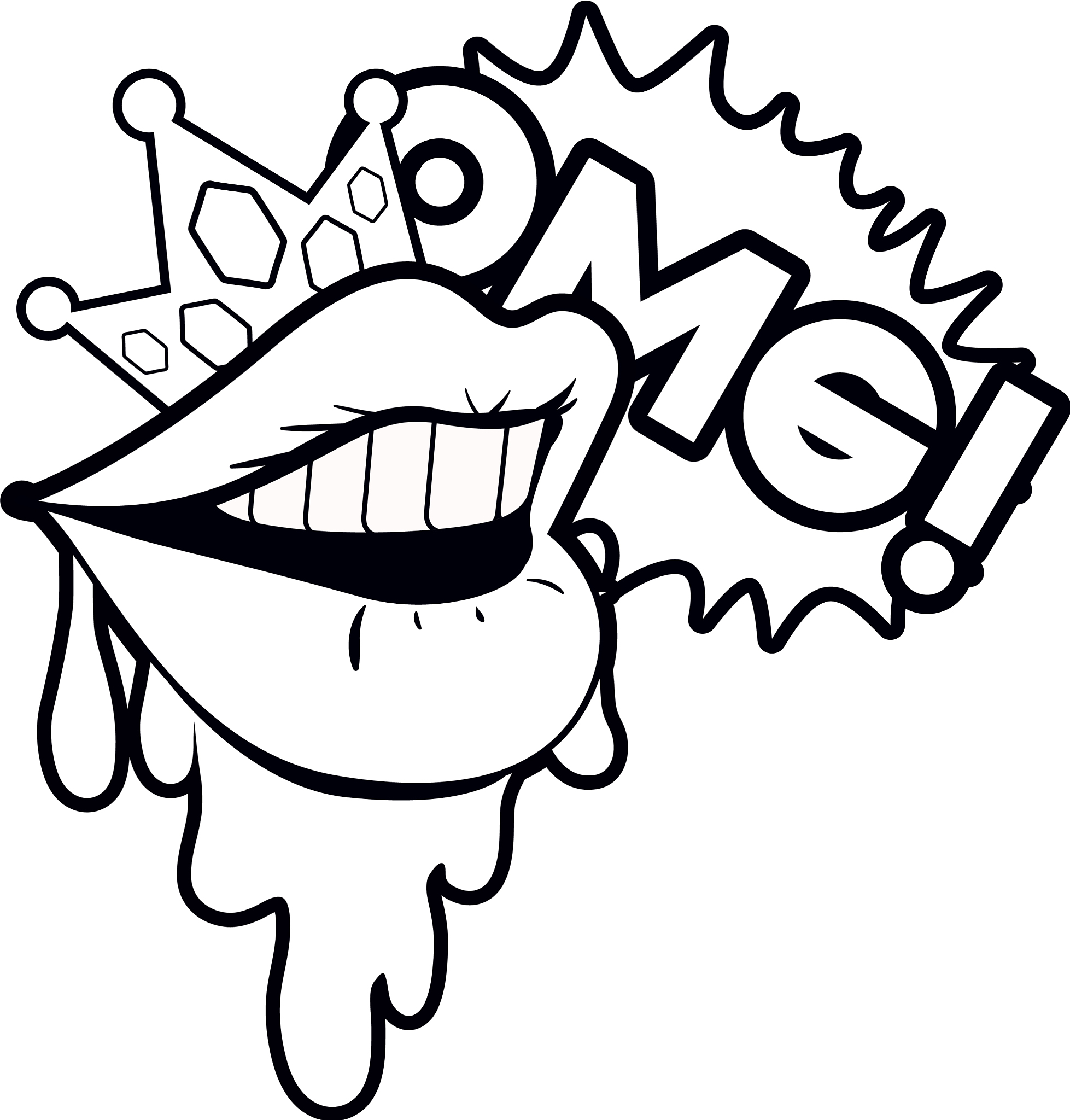 female mouth with speech bubble isolated icon