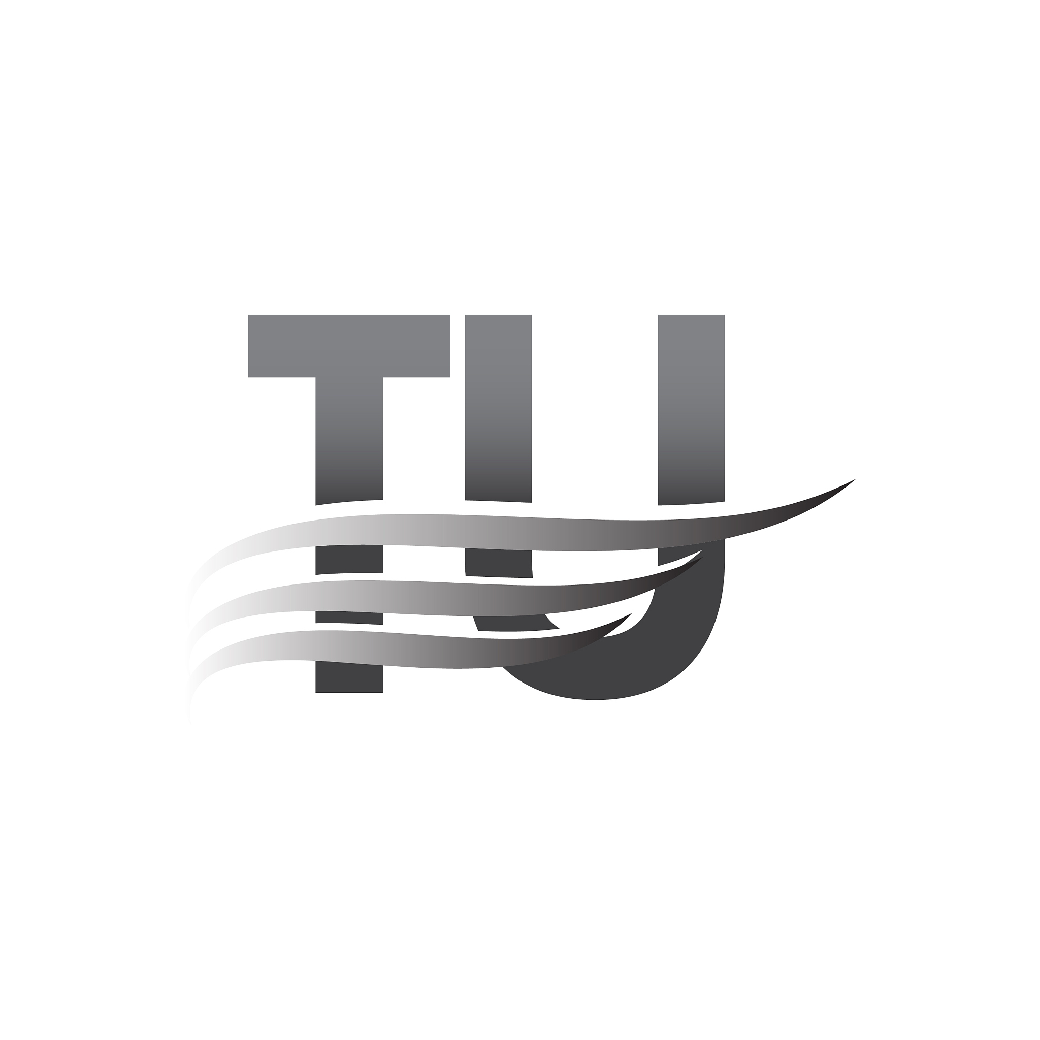 initial letter, grey color vector logotype