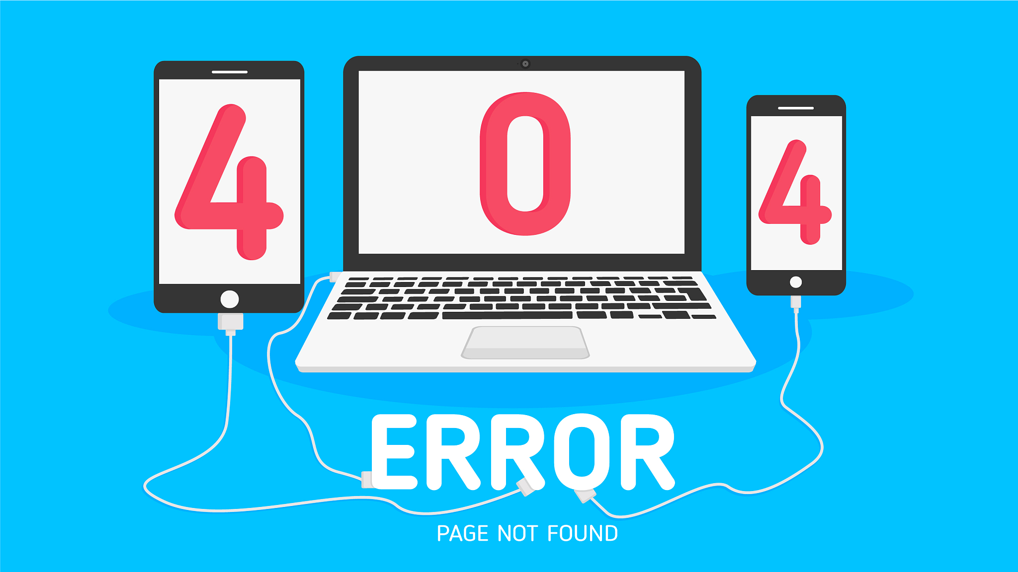 404 error page not found flat