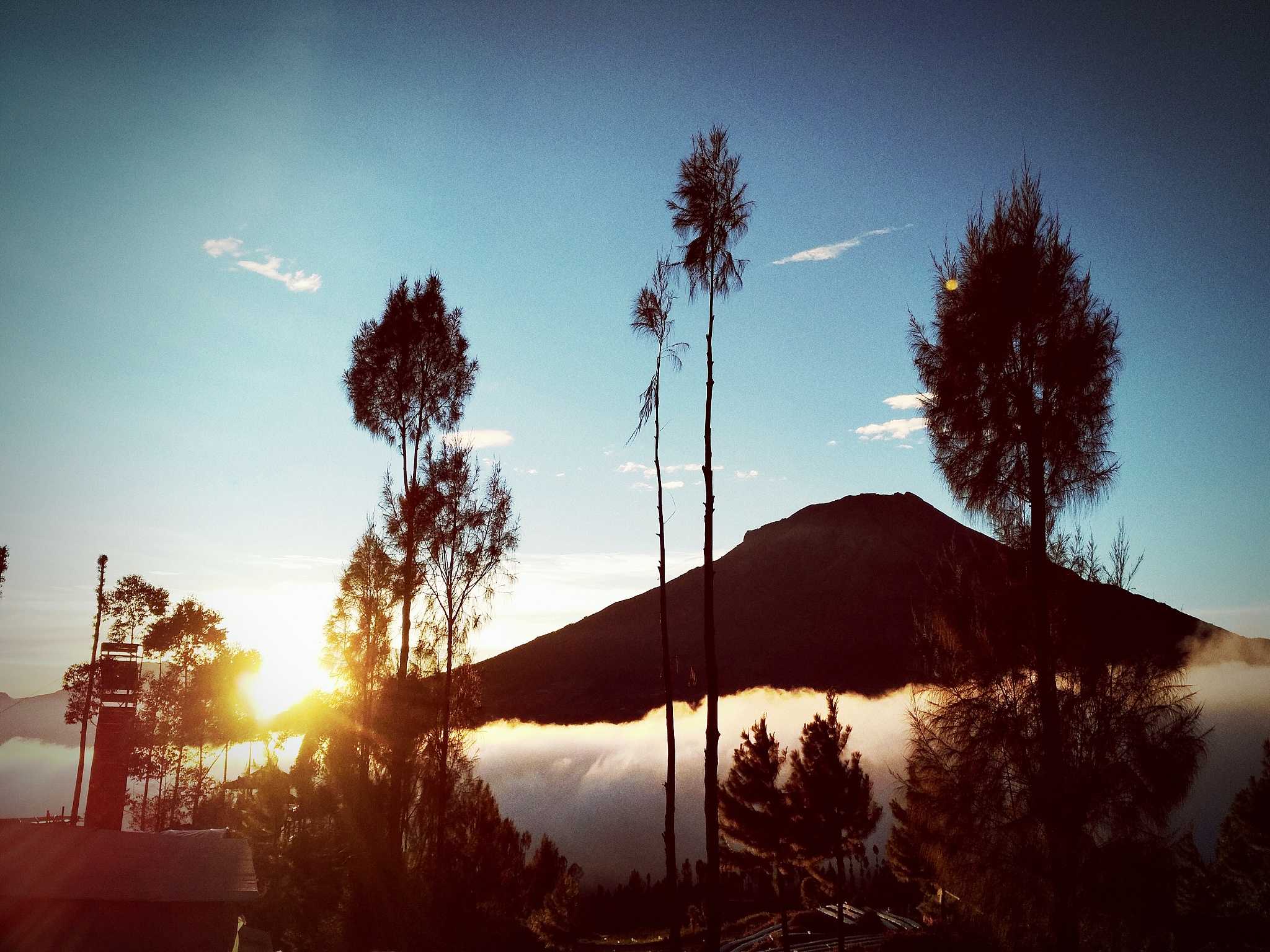 用catch chance climb clean造一段话