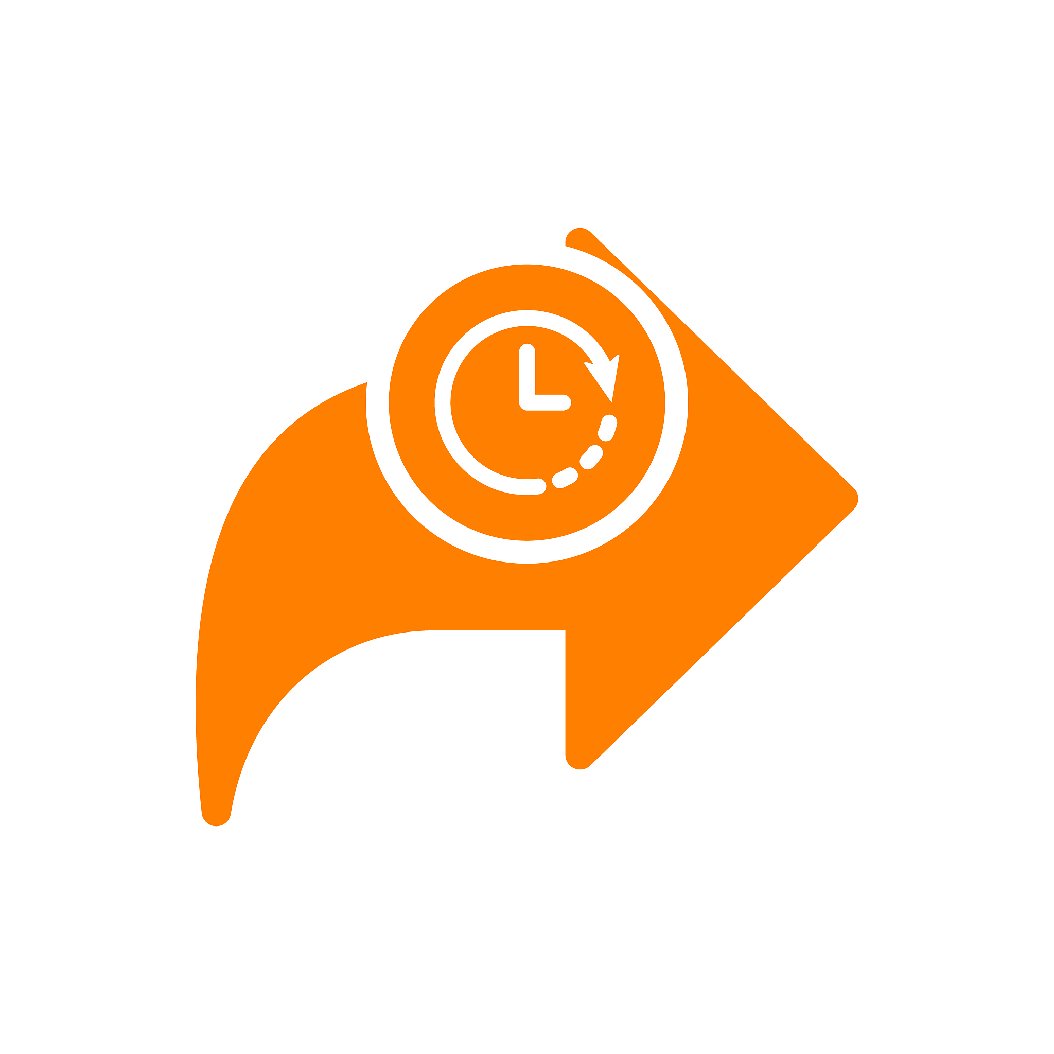 next icon, arrows icon with clock sign. next icon and countdown,