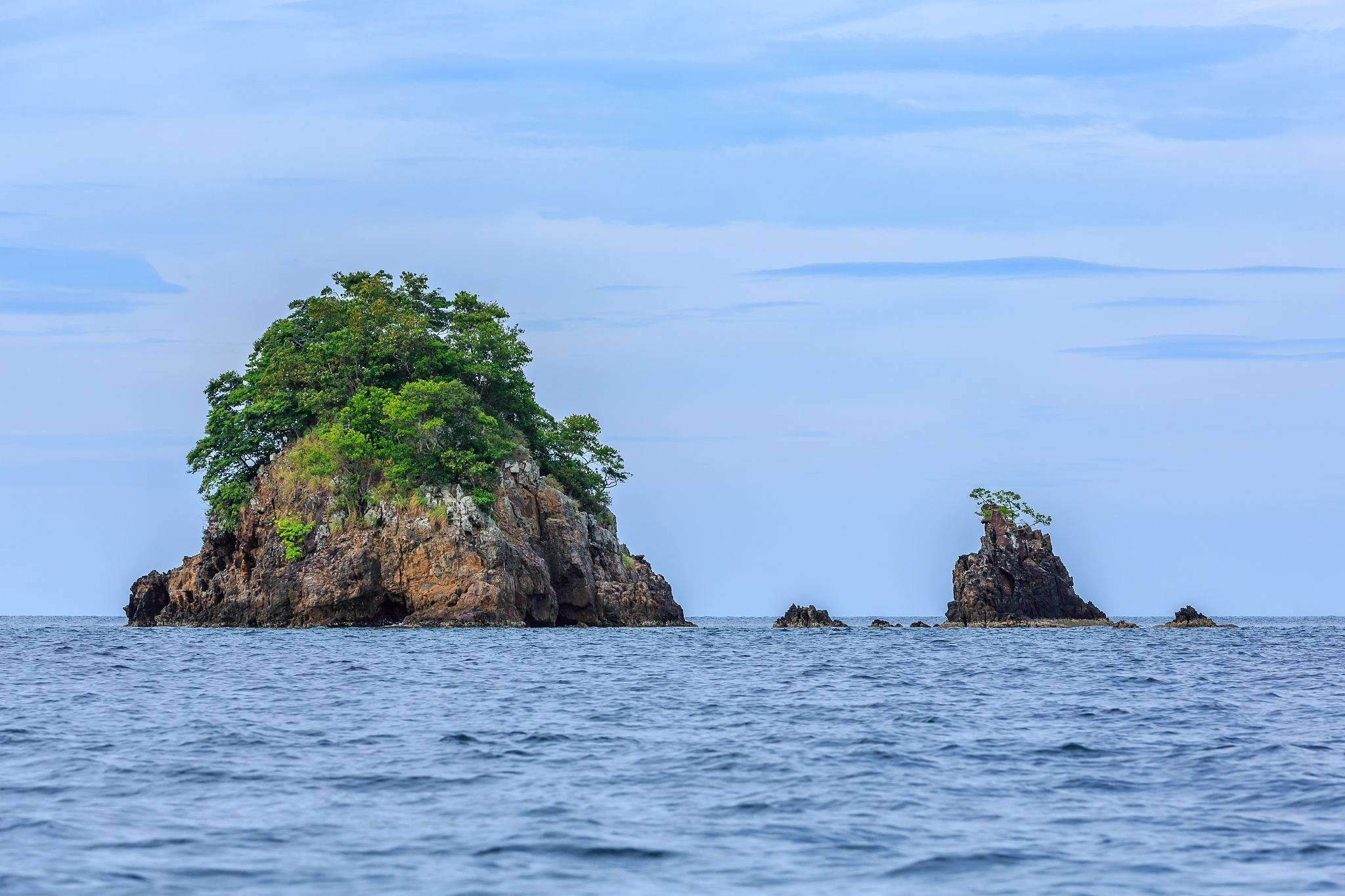small rock island on the sea, lipe, thailand