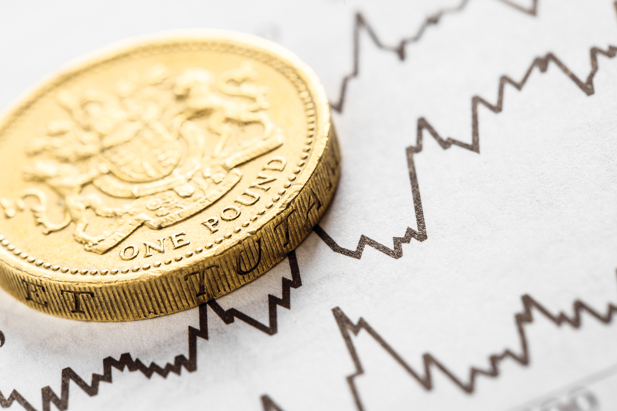 the coin one pound on graphics background