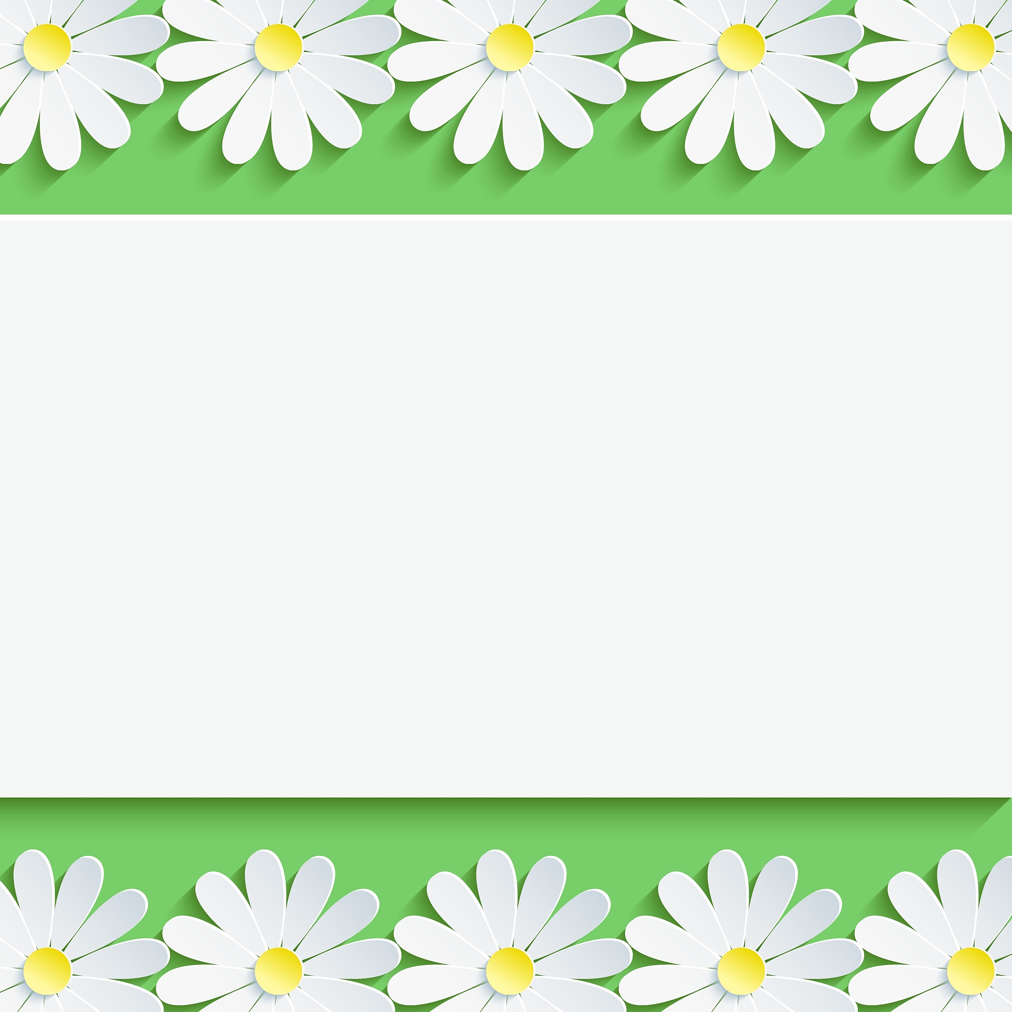 background with decorative chamomile and paper