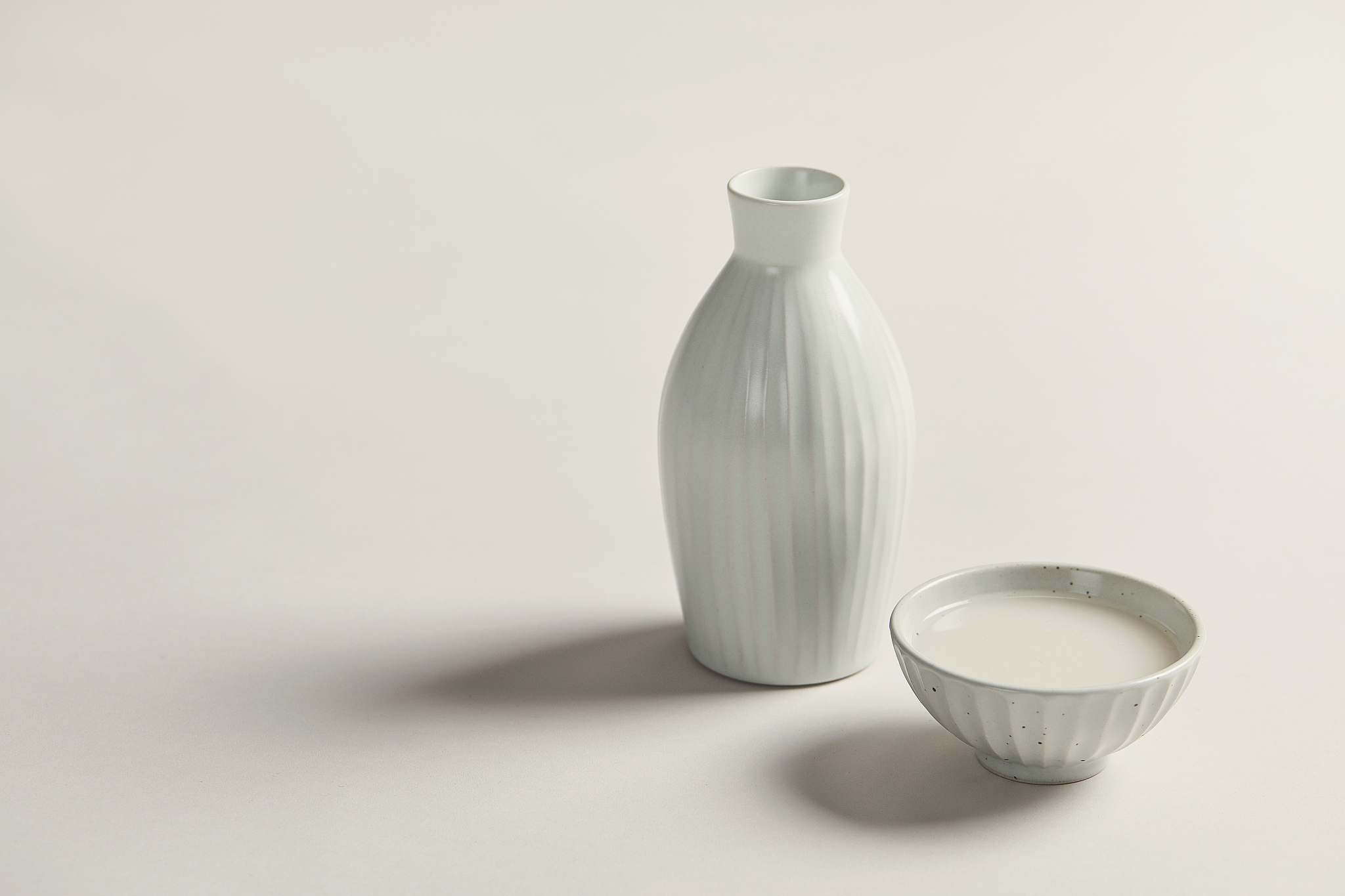 makgeolli, liquor, cup, bottle, raw rice wine