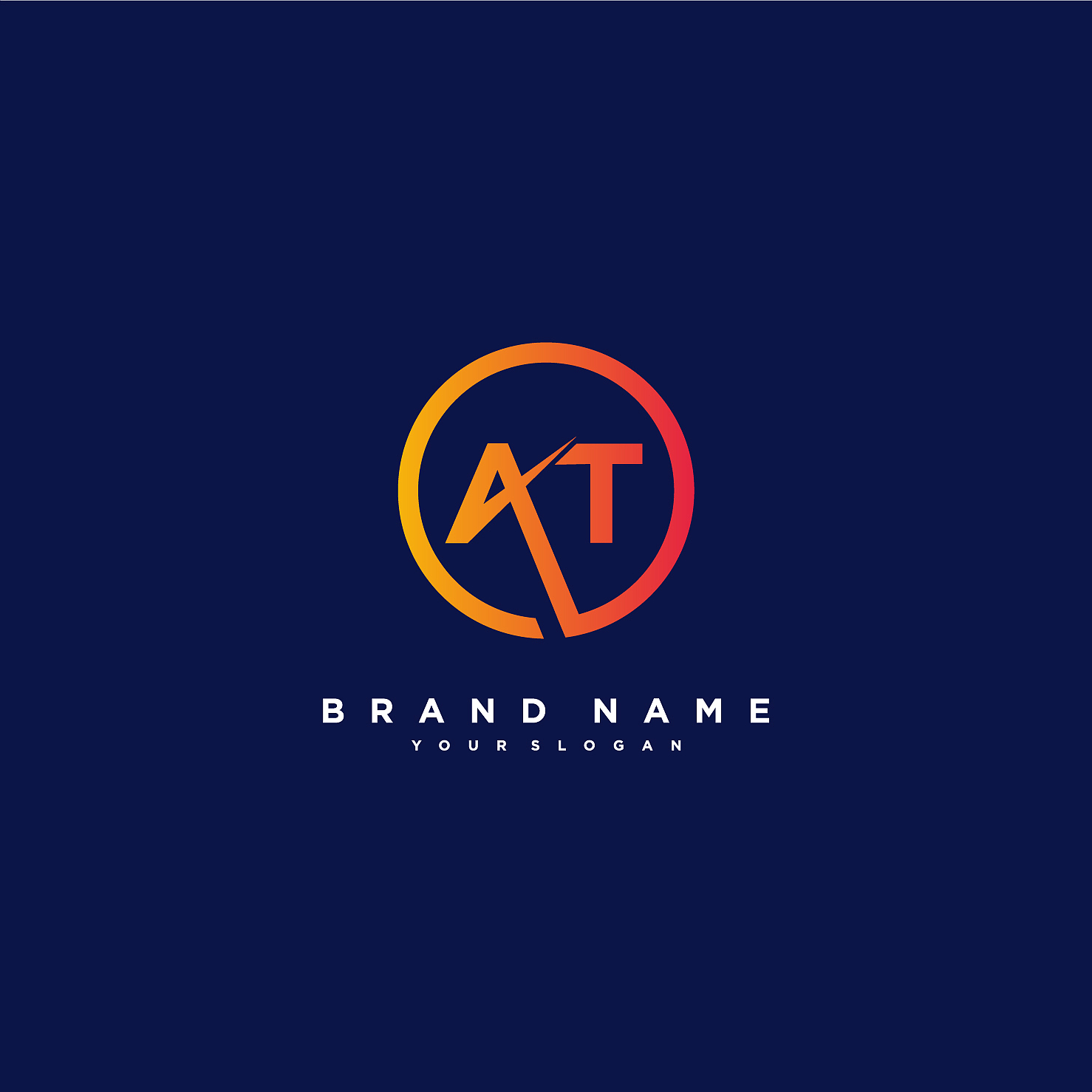 letter at logo design