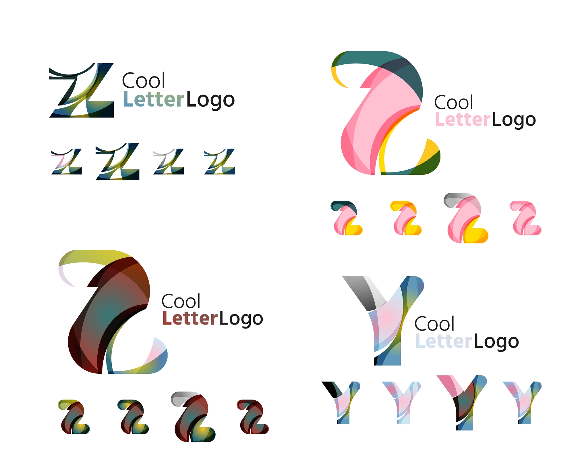 letter business emblem collection