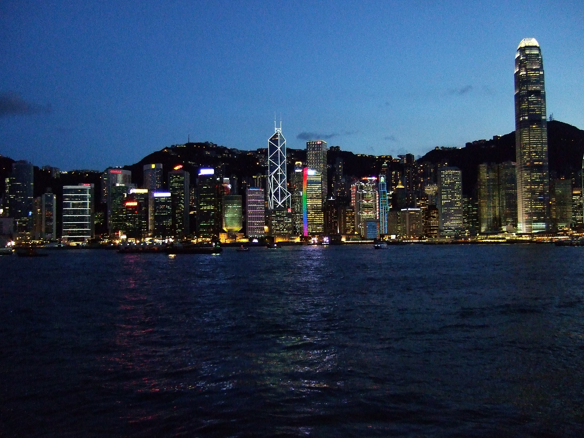 hong kong banking skyline